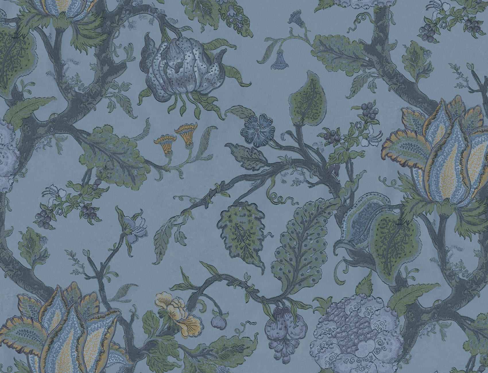 Dreamlike floral wallpaper