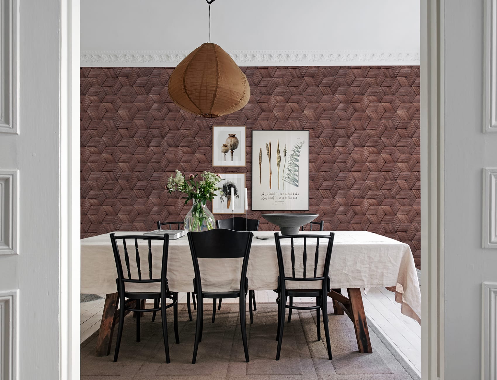 Traditioneel vakmanschap als kunst op de muur