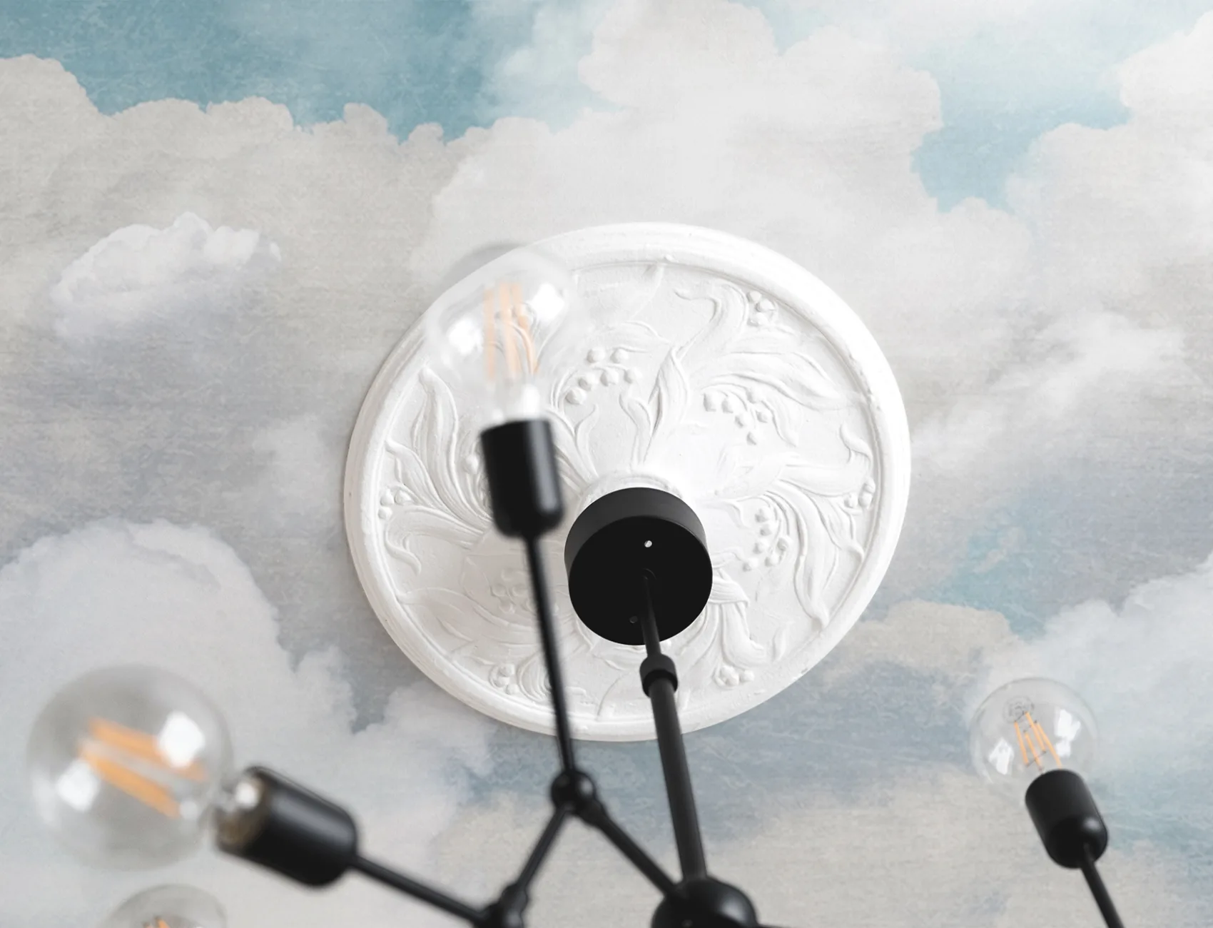 Papel pintado de nube para el techo