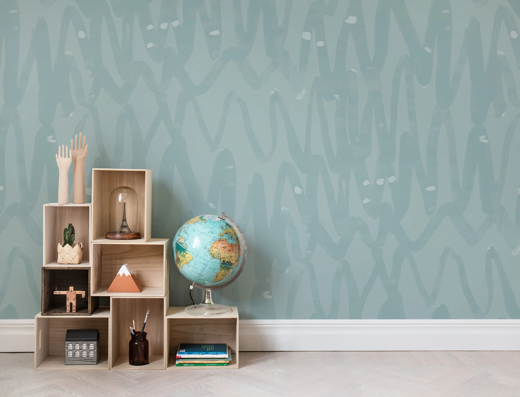 Mix edgy patterns with kind colors