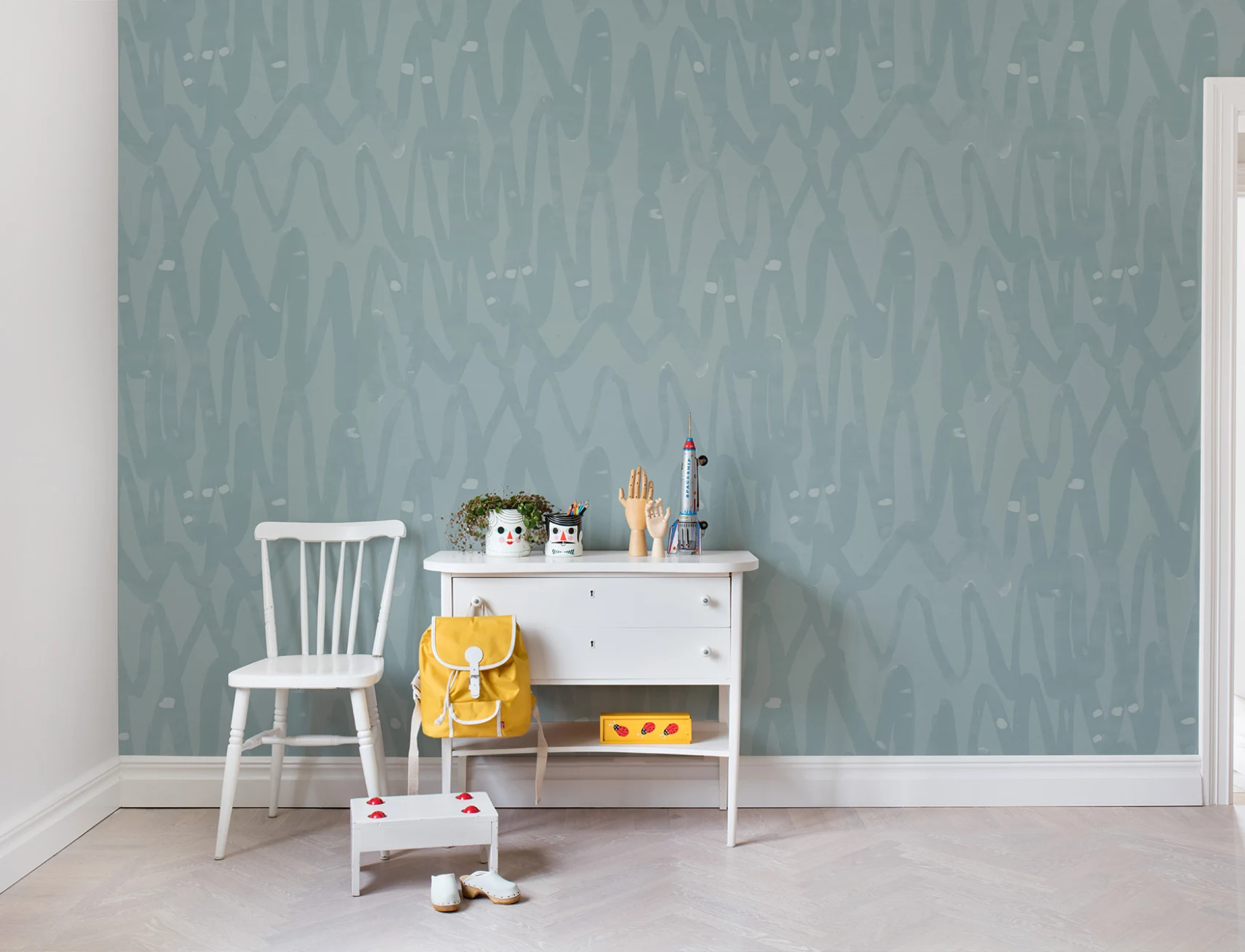 Mix edgy patterns with kind colors