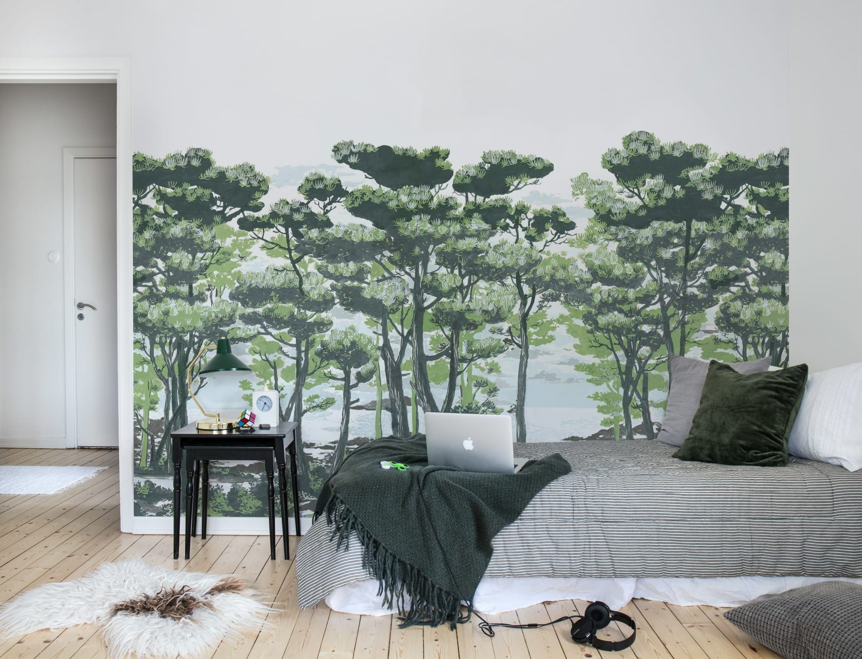 HANDPAINTED FOREST MURAL