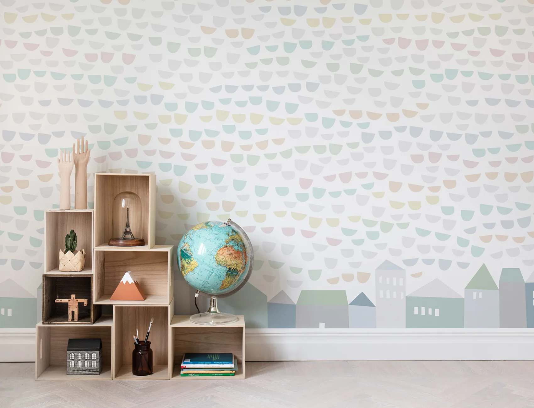 Des jolis pastel pour un décor mural enfantin
