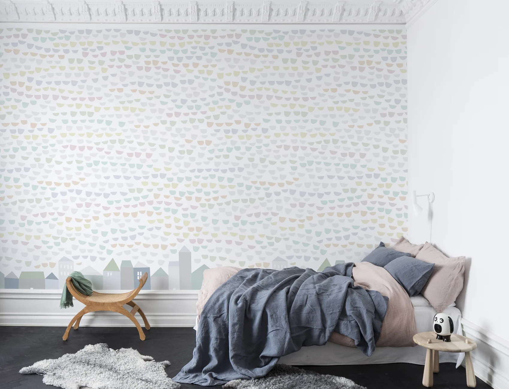 Des jolis pastel pour un décor mural enfantin