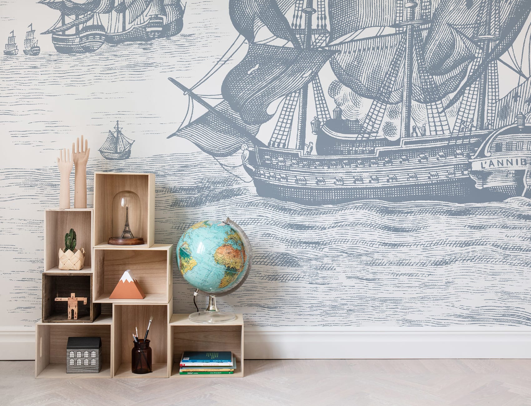 A WALL MURAL SUITABLE FOR A PIRATE