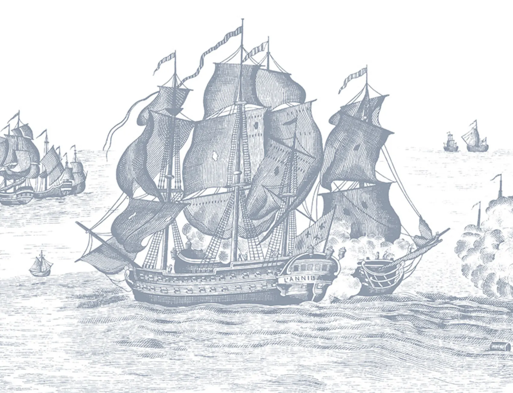 A WALL MURAL SUITABLE FOR A PIRATE