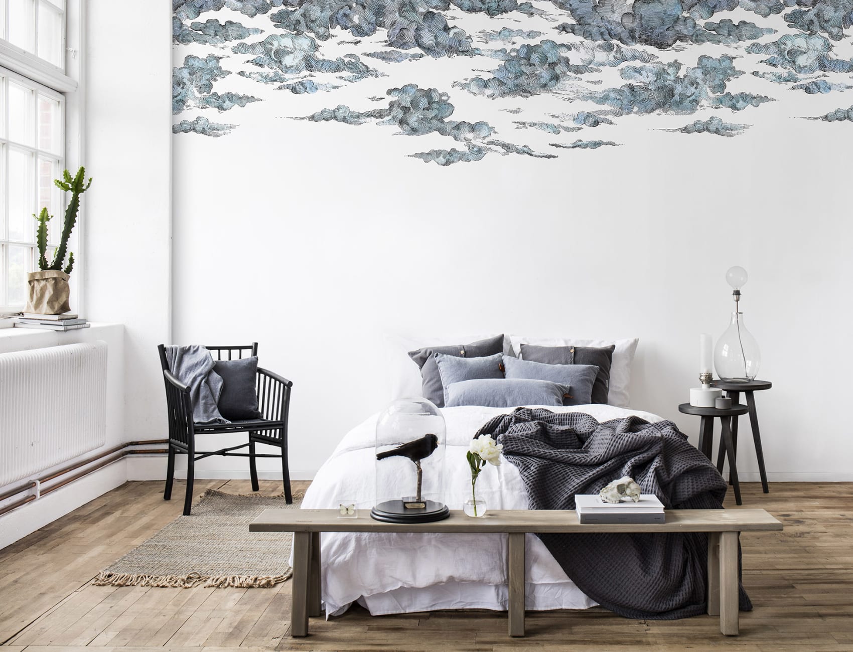 TOILE CLOUD WALLPAPER MURAL