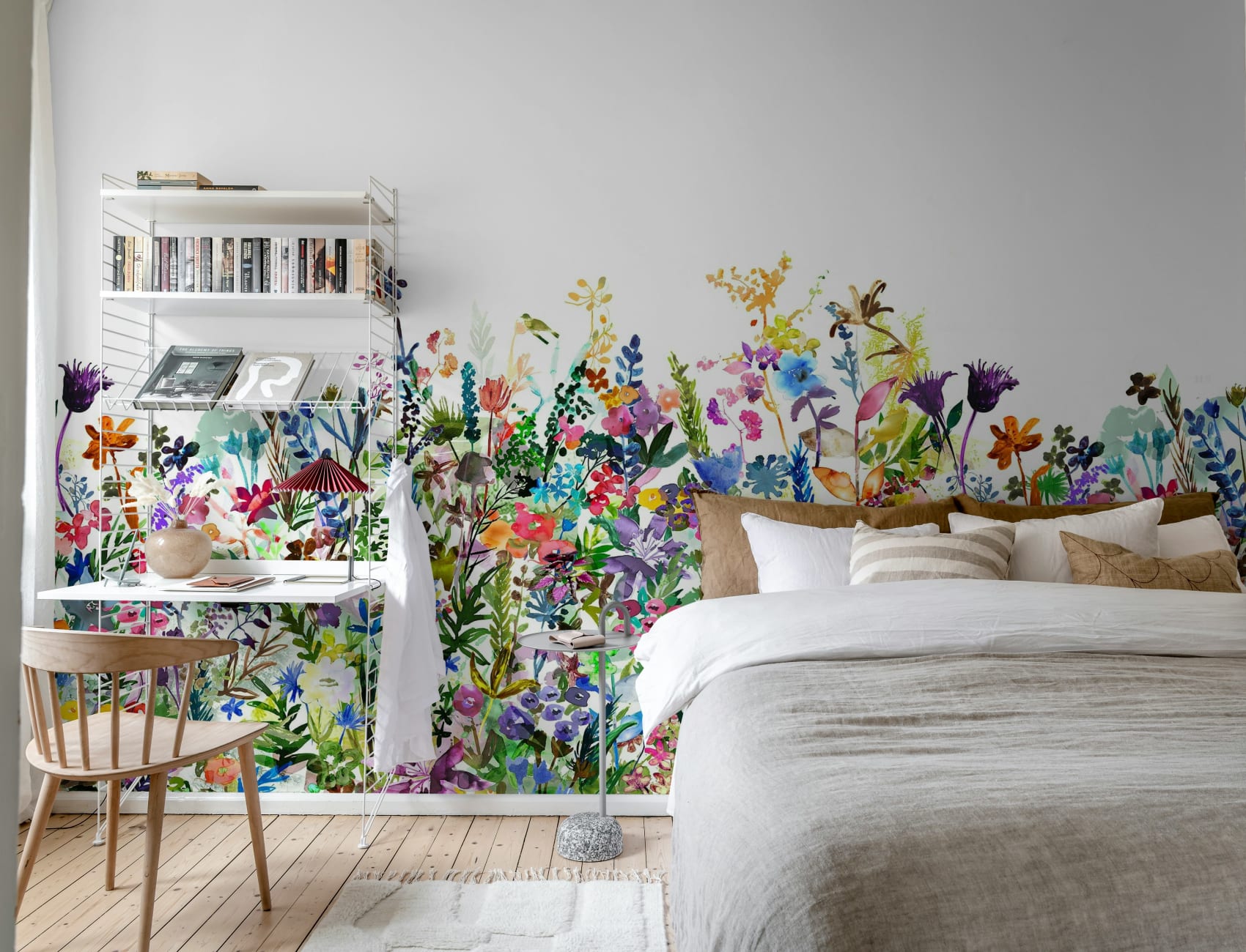WATERCOLOR WILDFLOWER MURAL