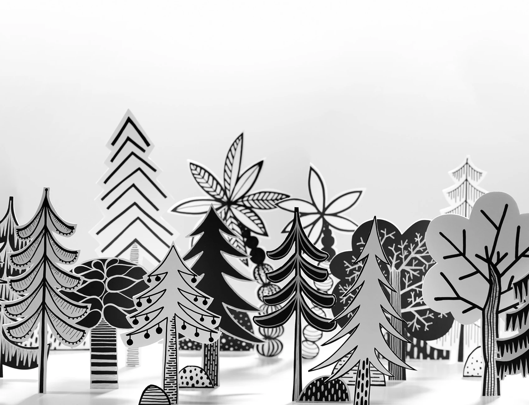 MINIMALISTIC 3D FOREST
