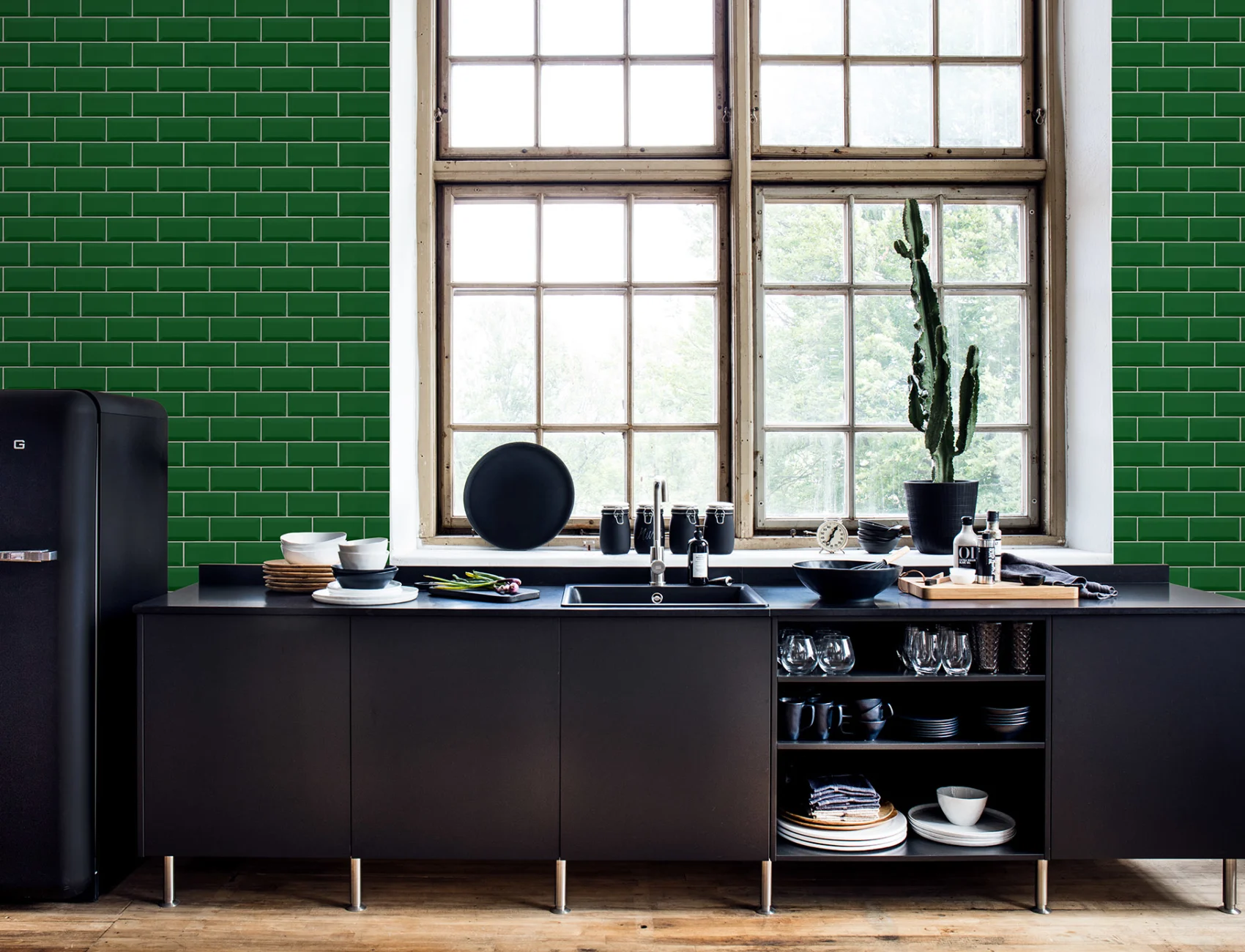 Beautiful green tiles