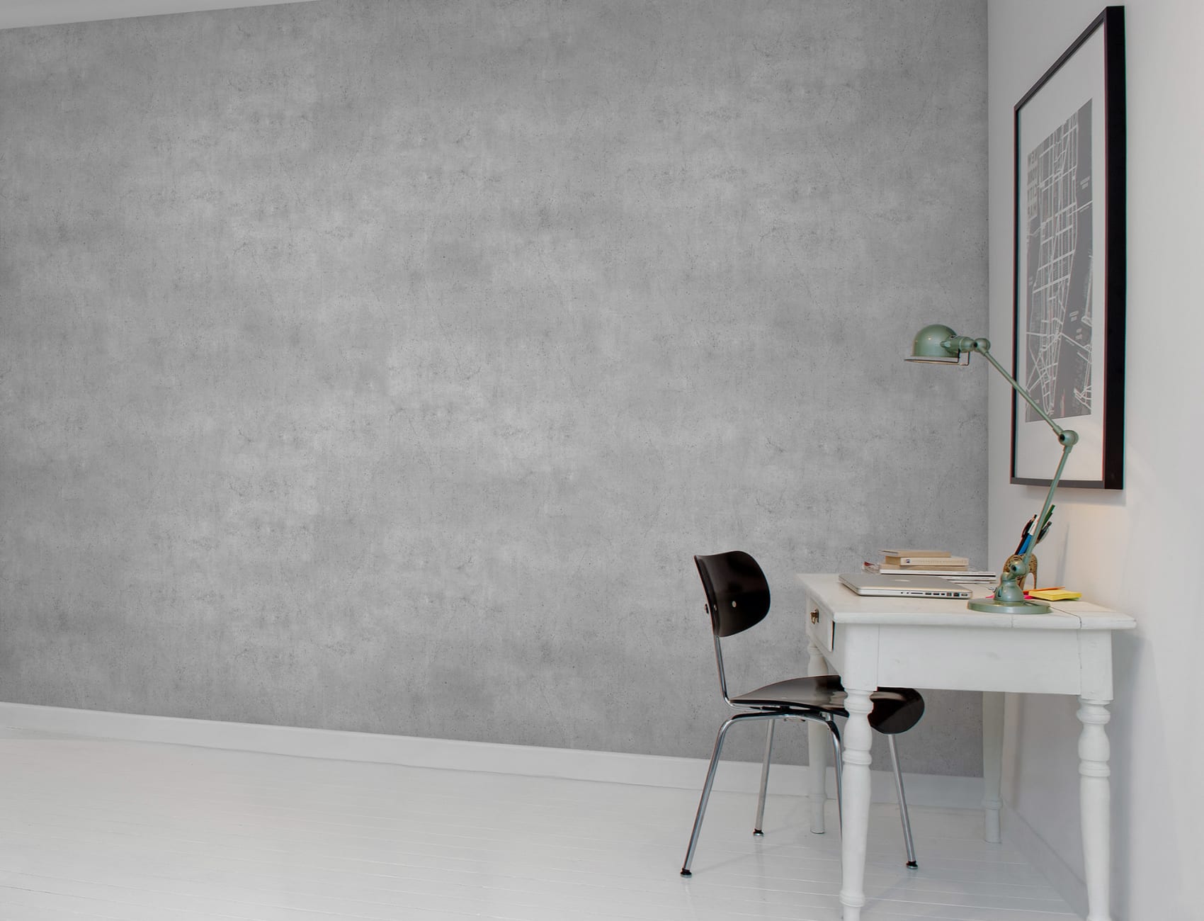 Solid concrete wall