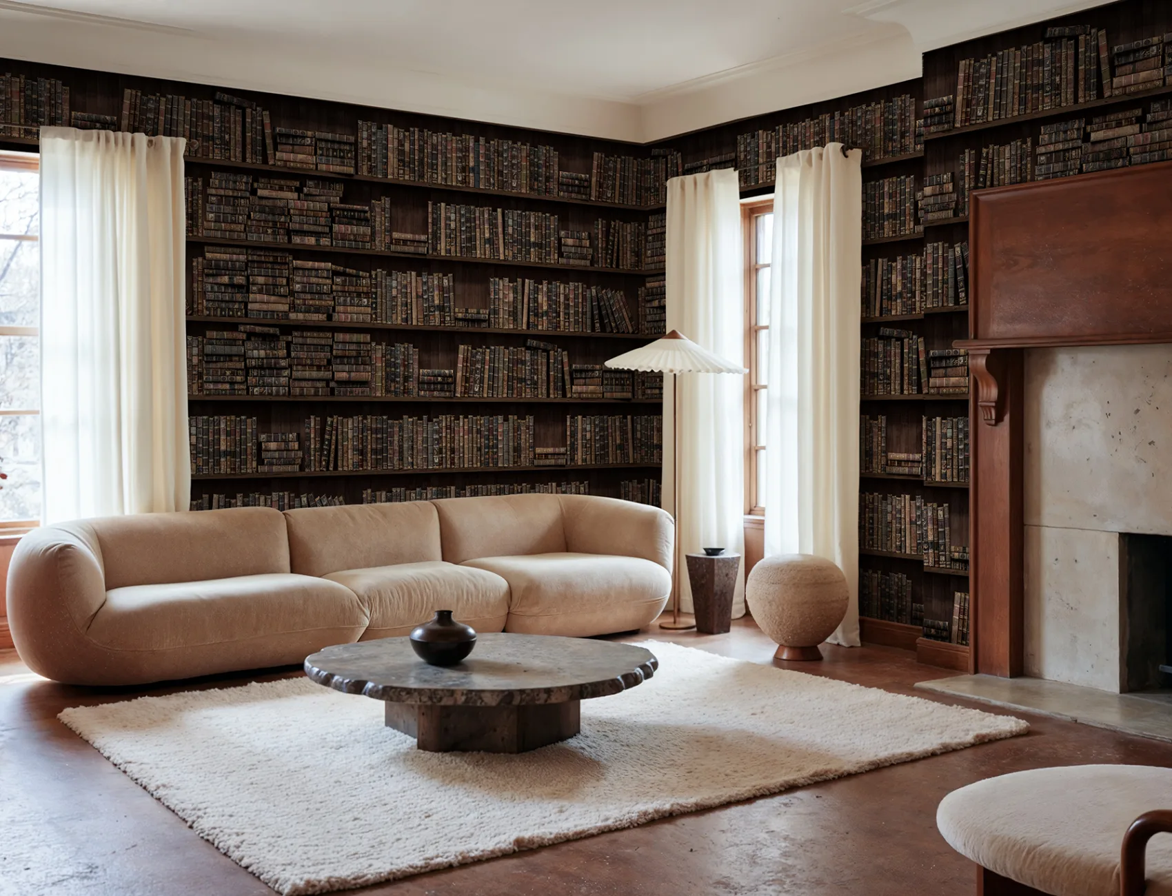 Une bibliothèque avec une histoire