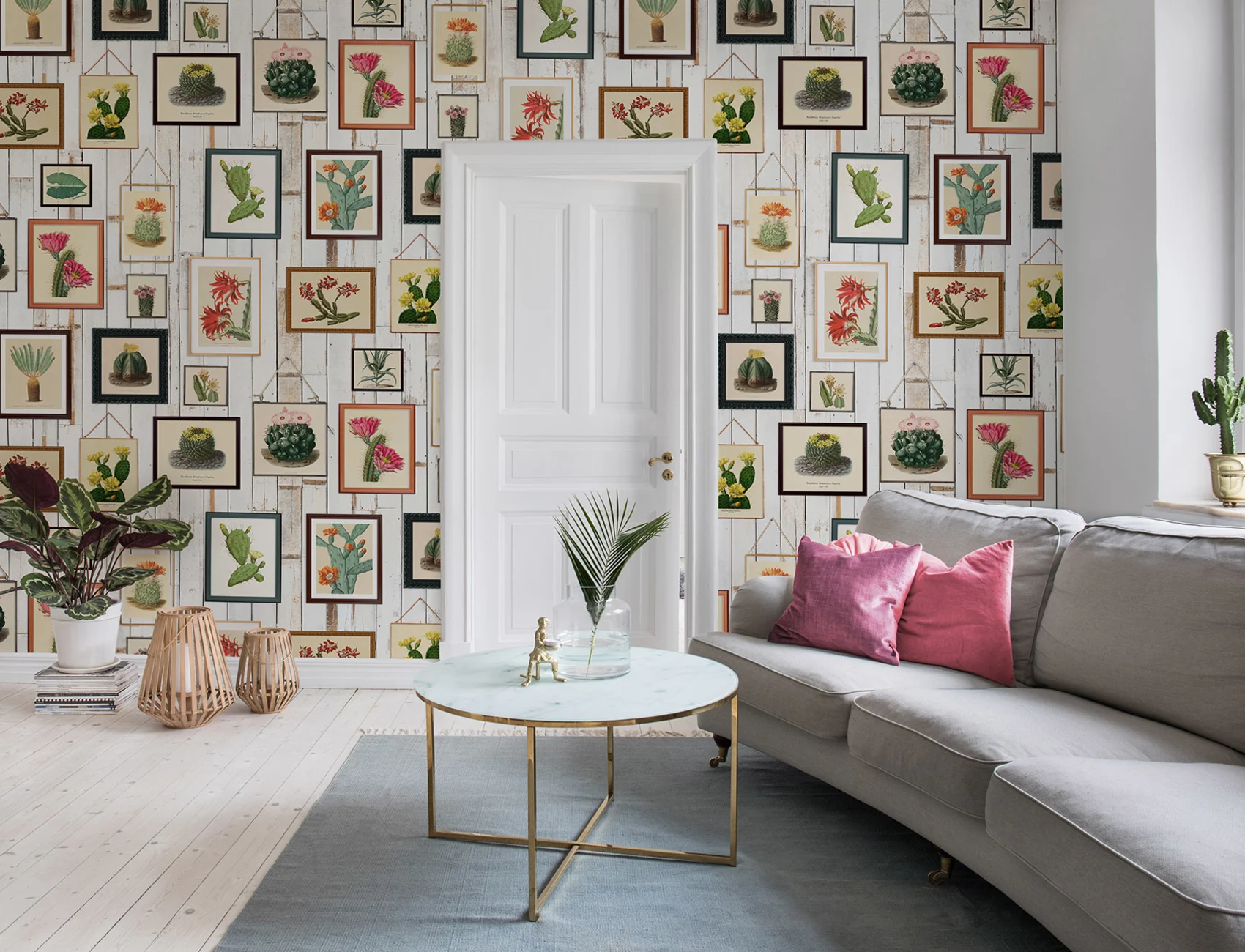 Your own cactus collection – as a mural