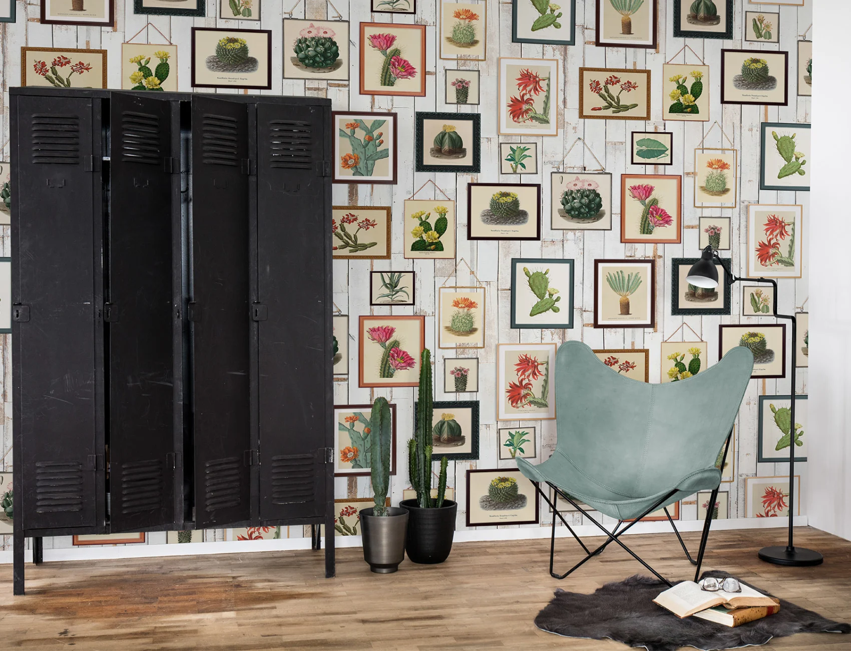 Your own cactus collection – as a mural