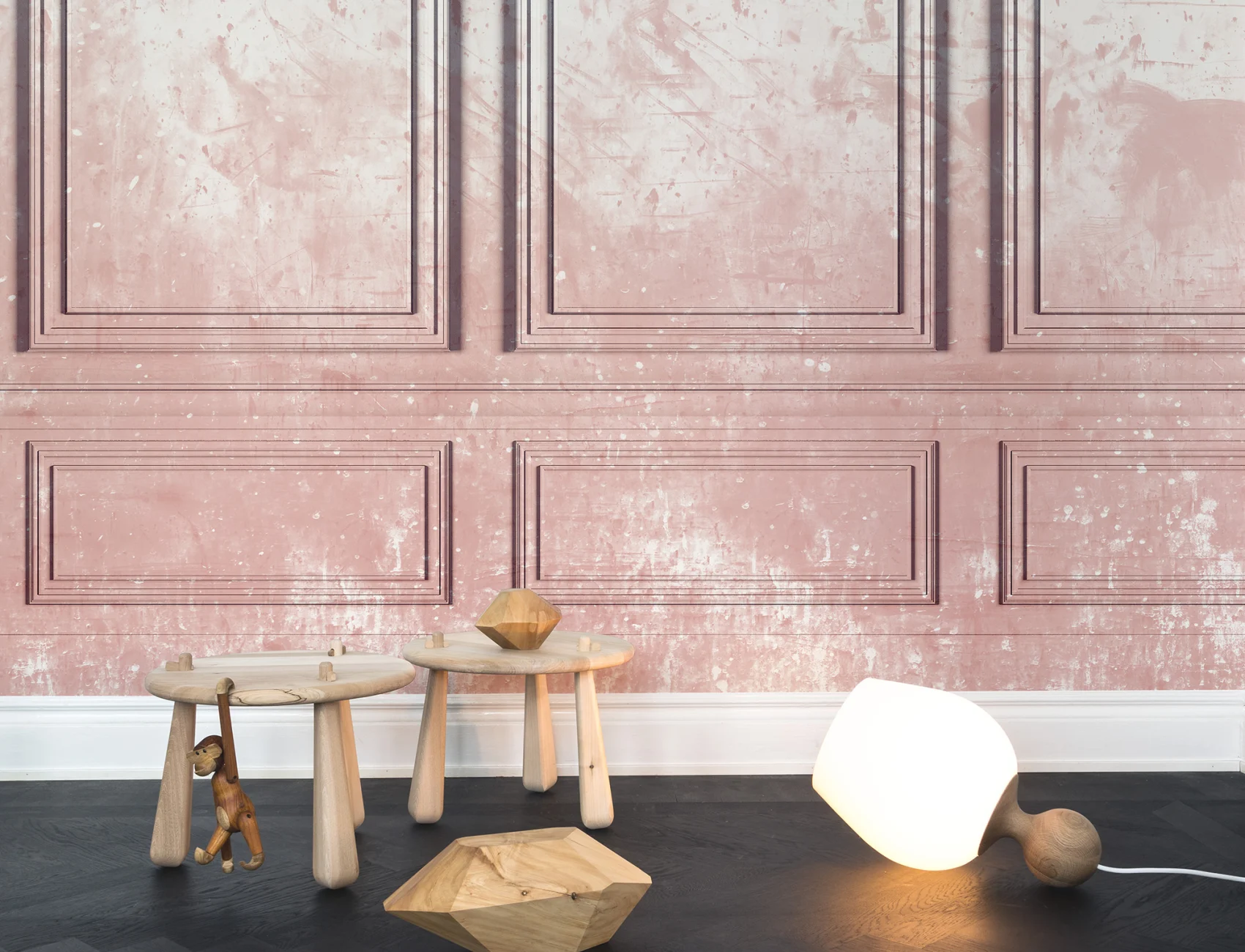 Raise the roof with dusky pink wall panels