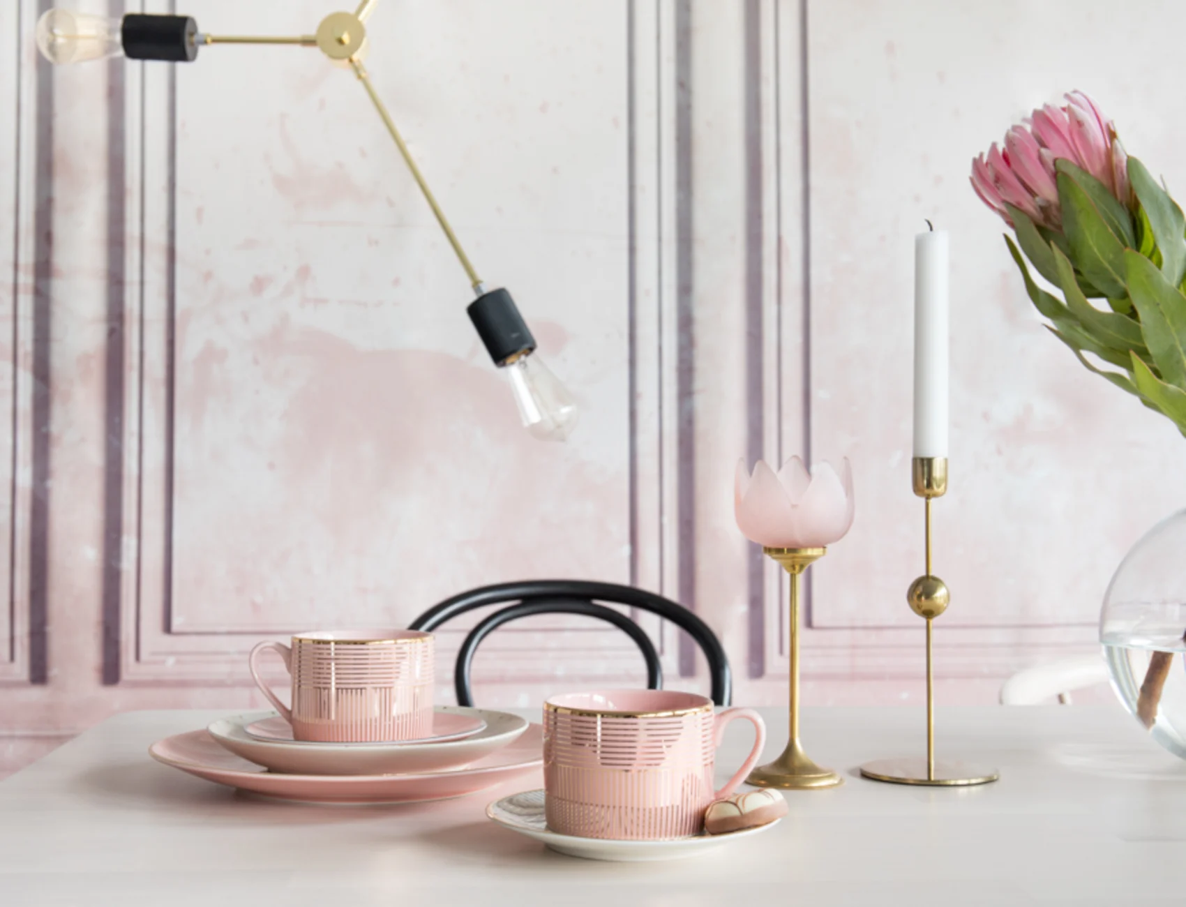 Raise the roof with dusky pink wall panels