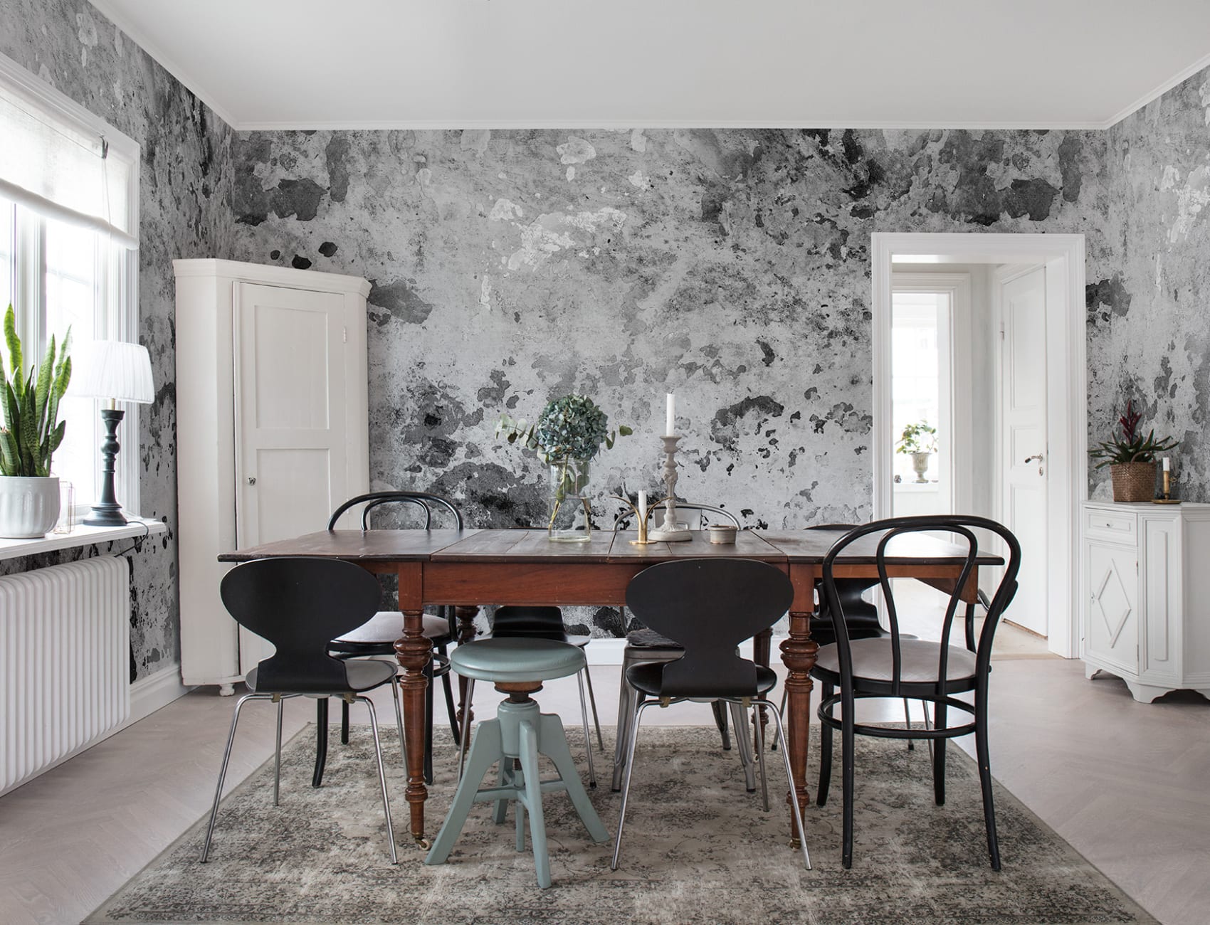 Papel de parede decorativo preto
