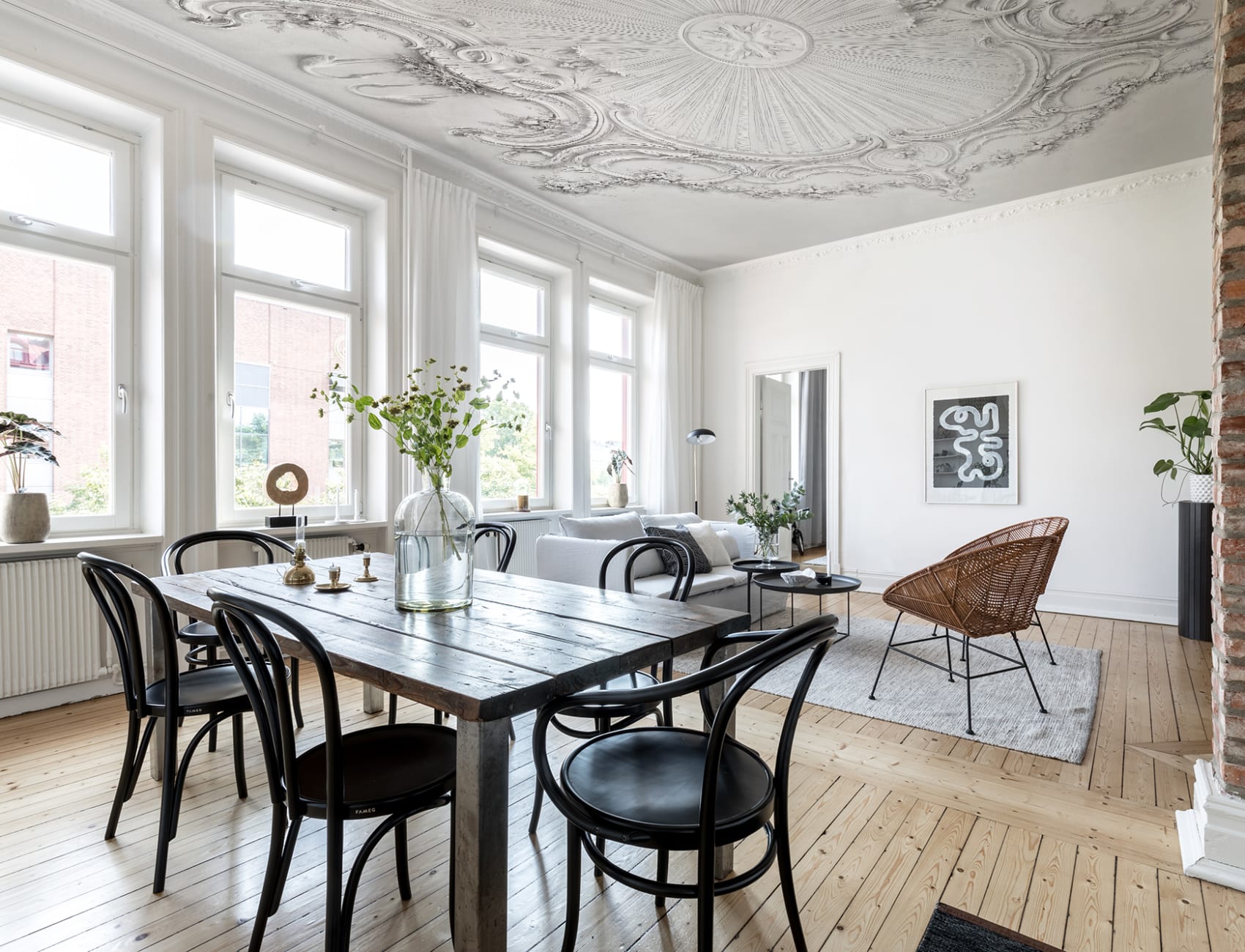 Stucco in the ceiling