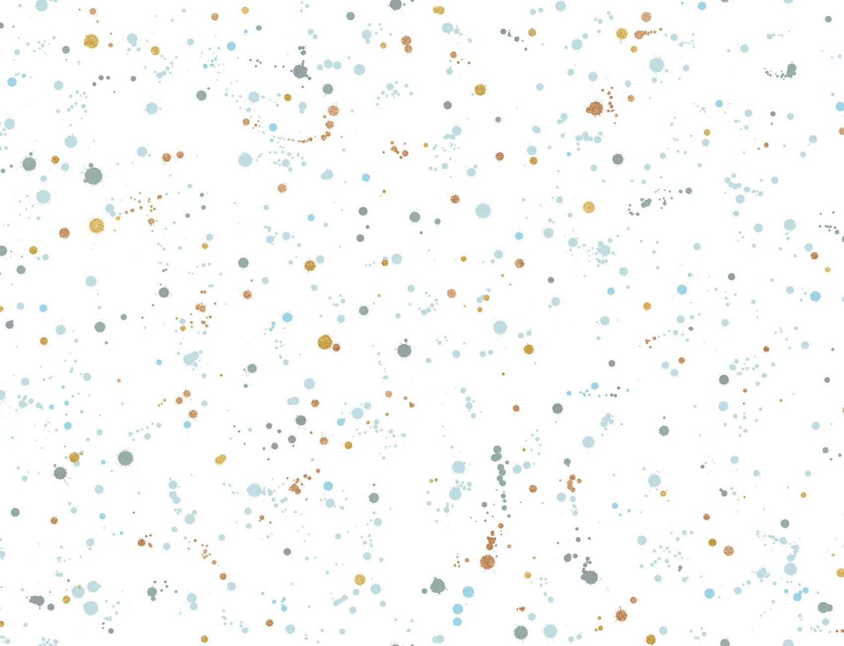 Mintgrüne und goldene Spritzer als Fototapete