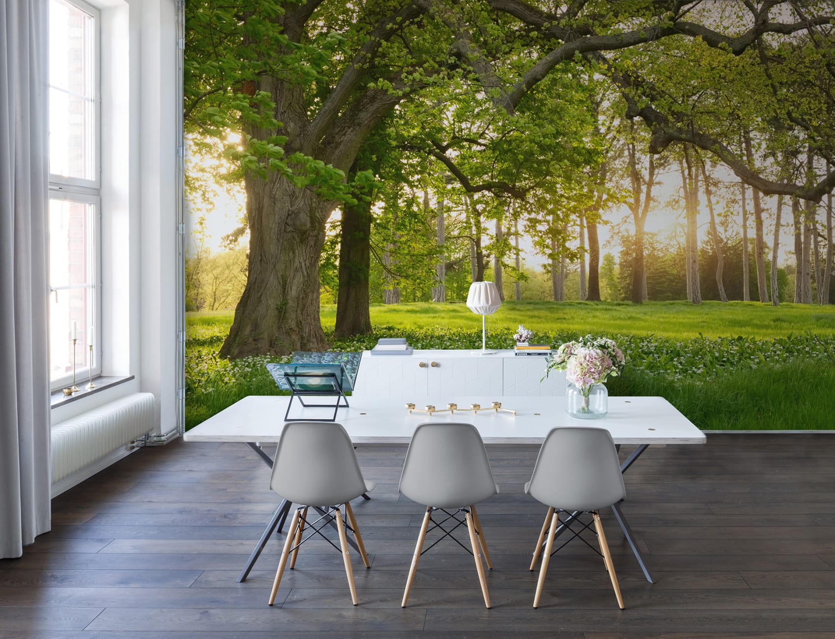 Add space with a wall mural