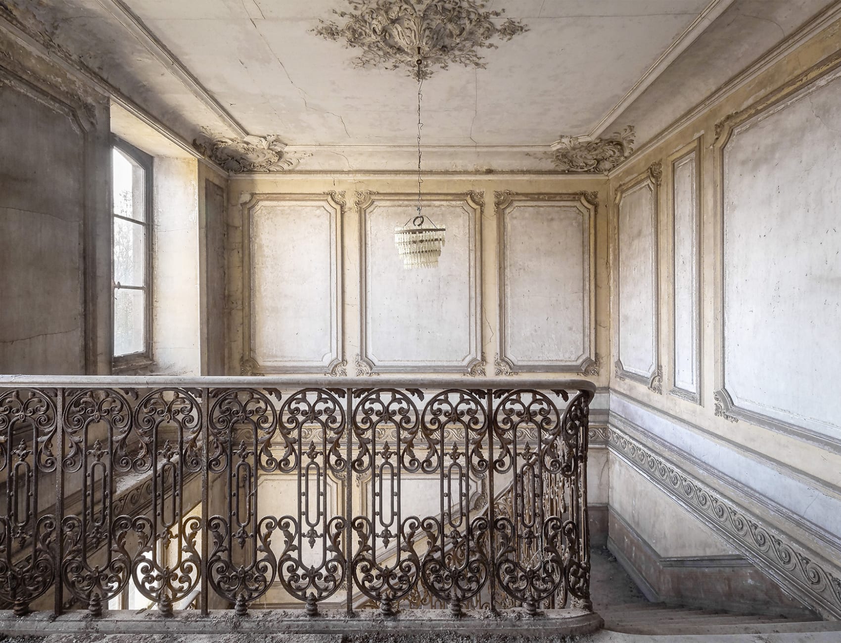 Eine Treppen-Fototapete