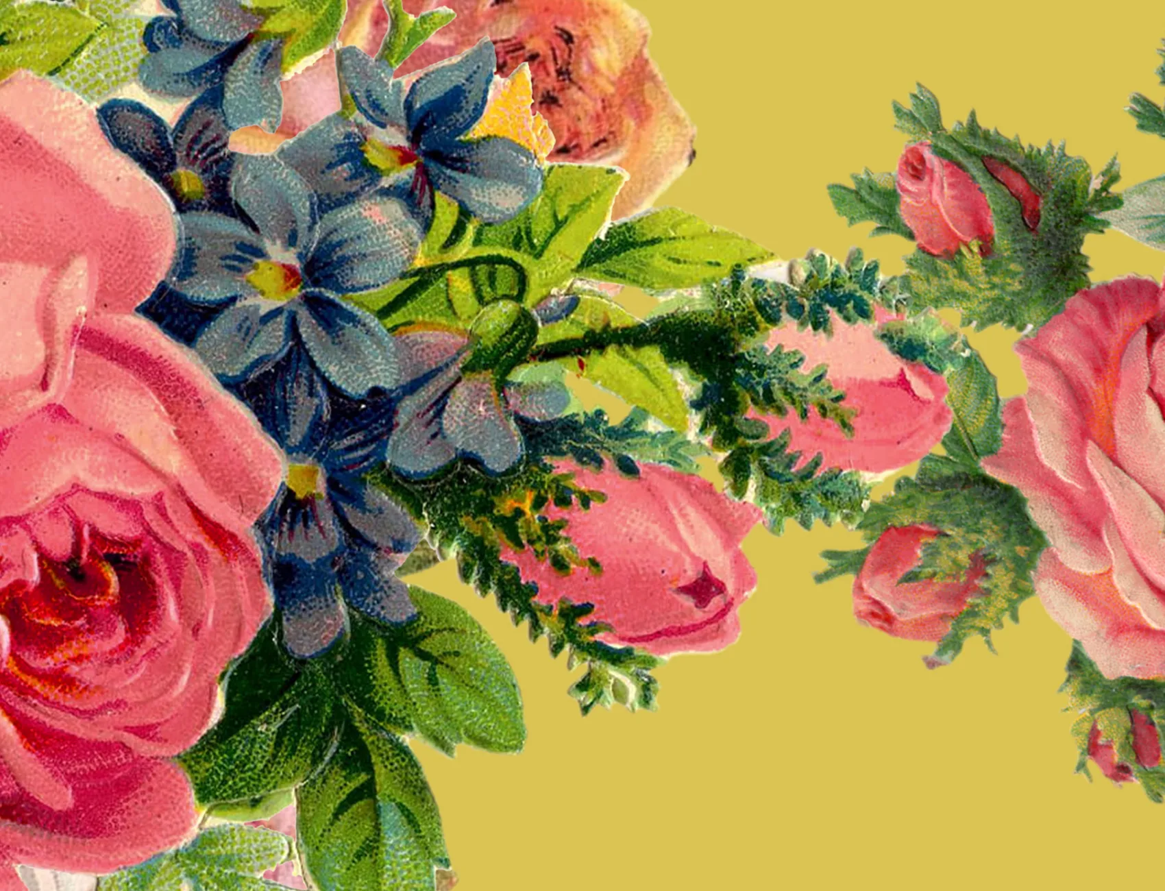 Eine stolze florale Tapete