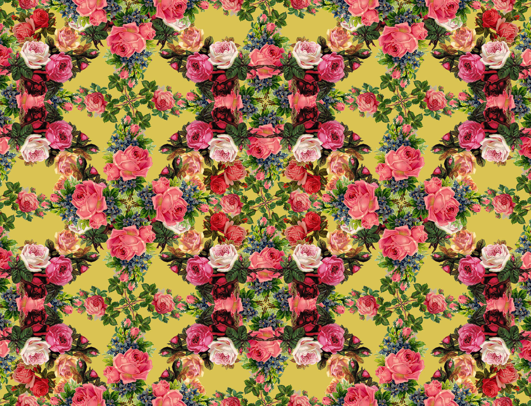 Eine stolze florale Tapete