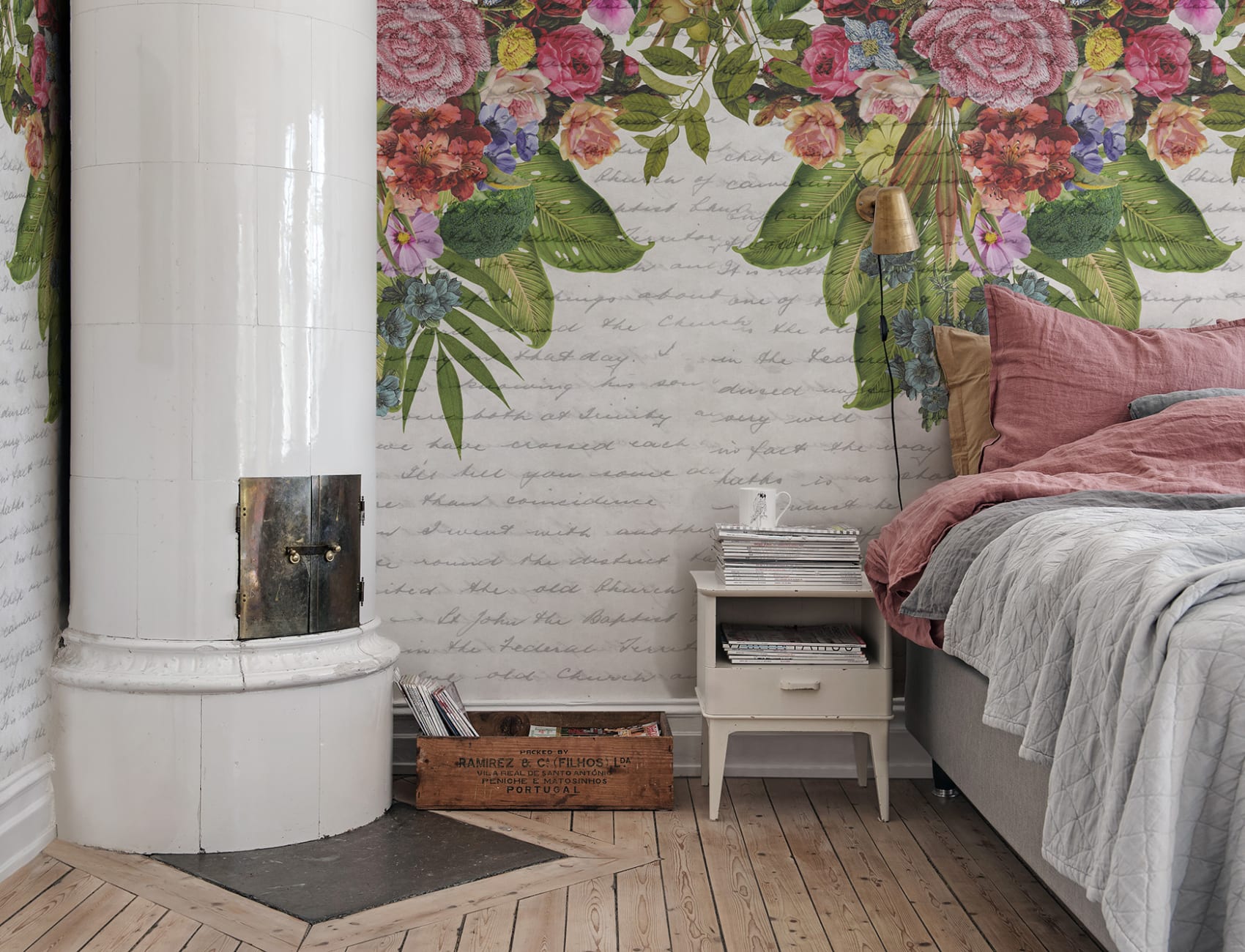Een alternatief bloemenbehang