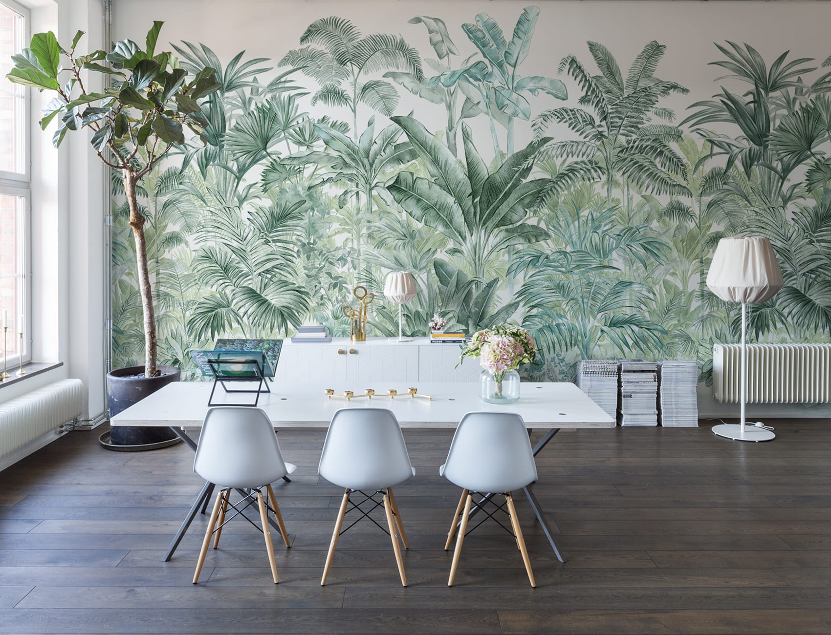 Jungle wall mural