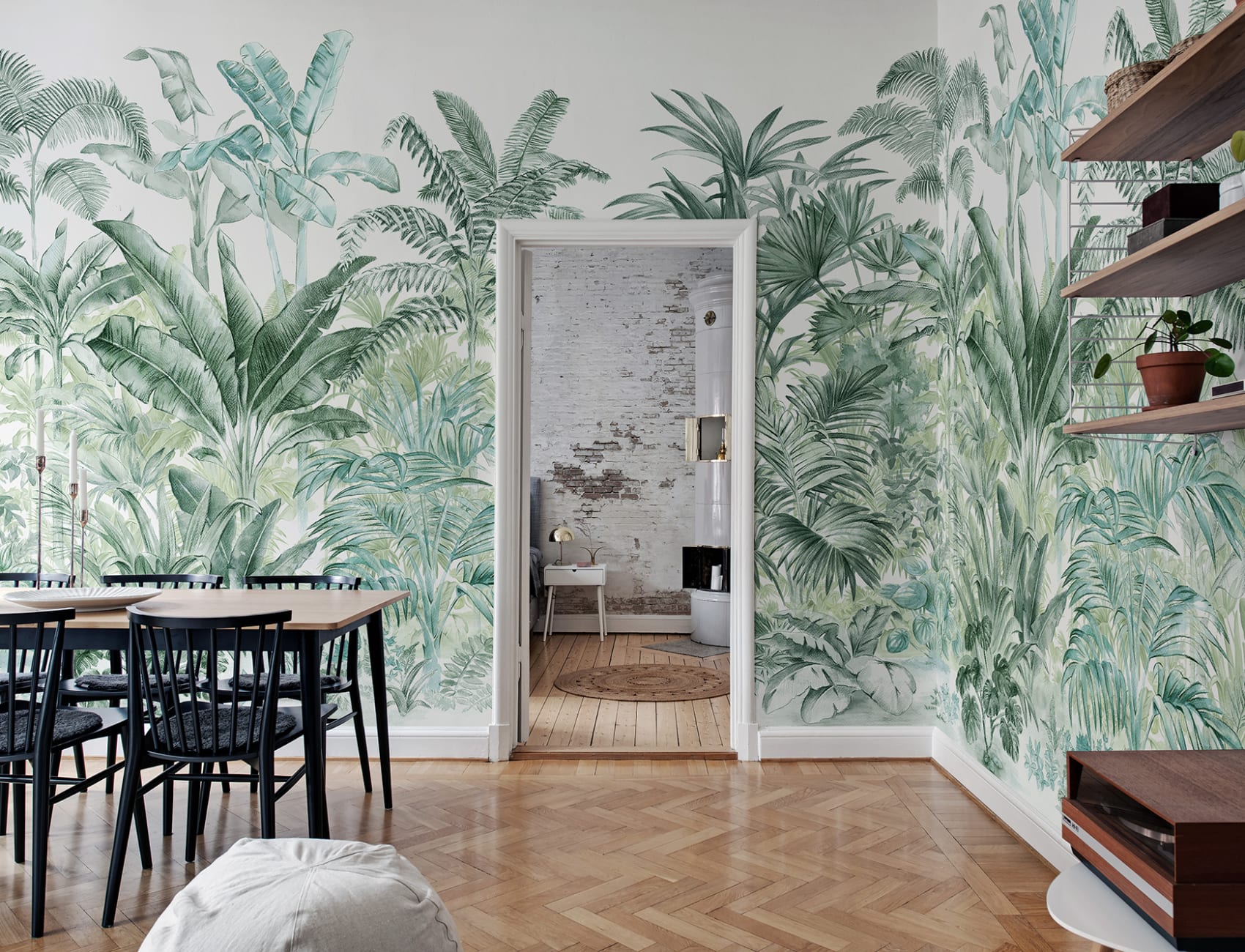 Jungle wall mural