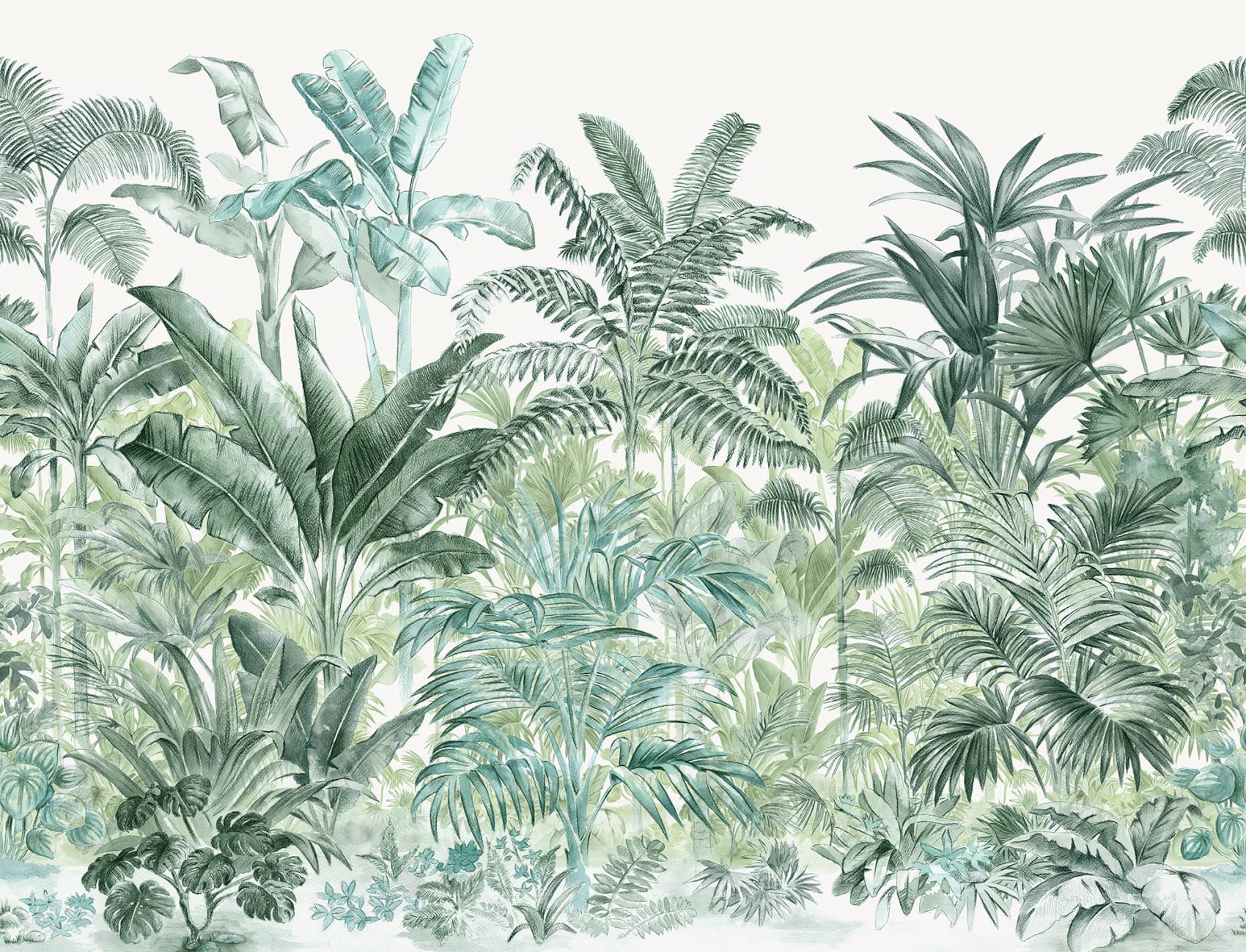 Jungle wall mural