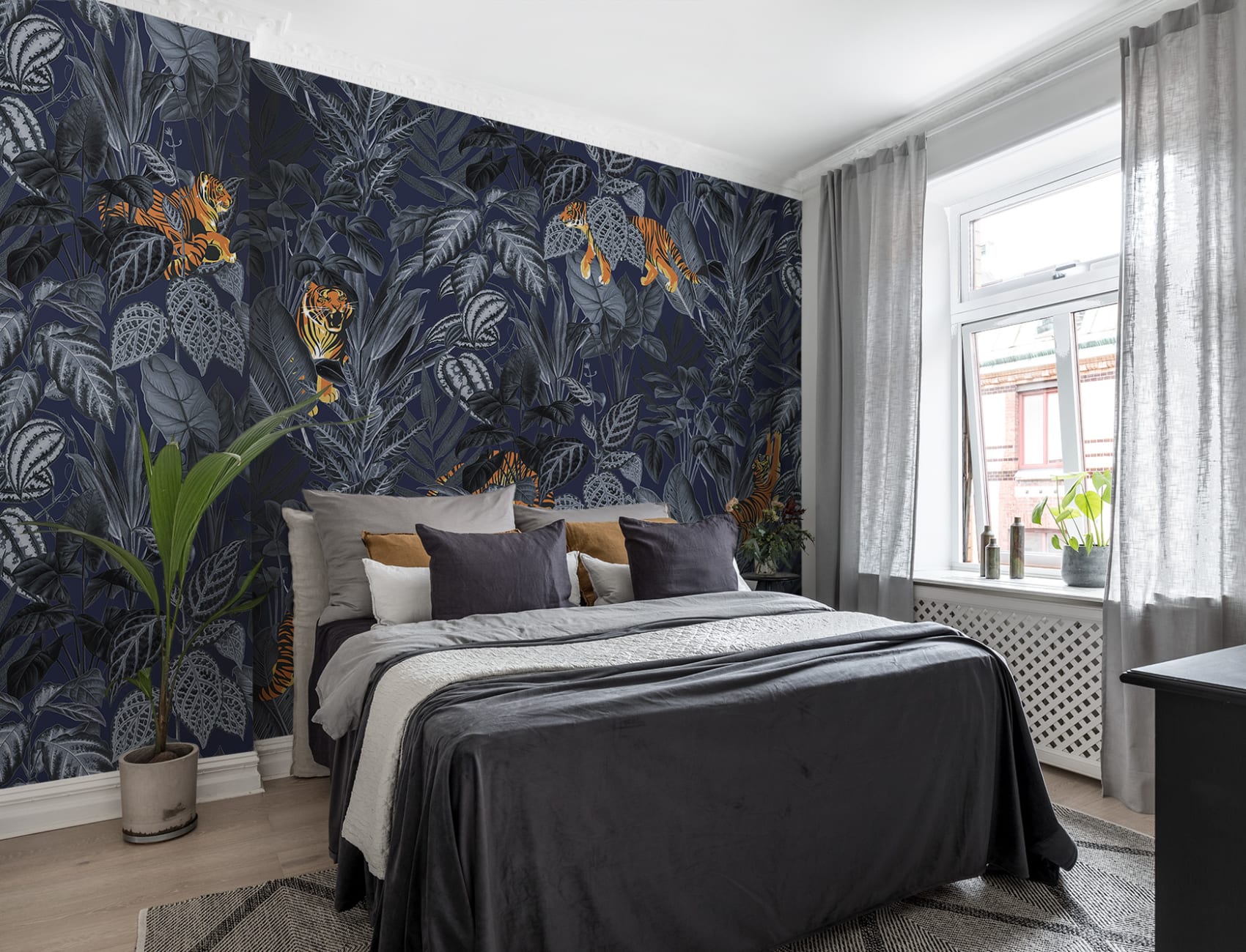 Wild bedroom wallpaper