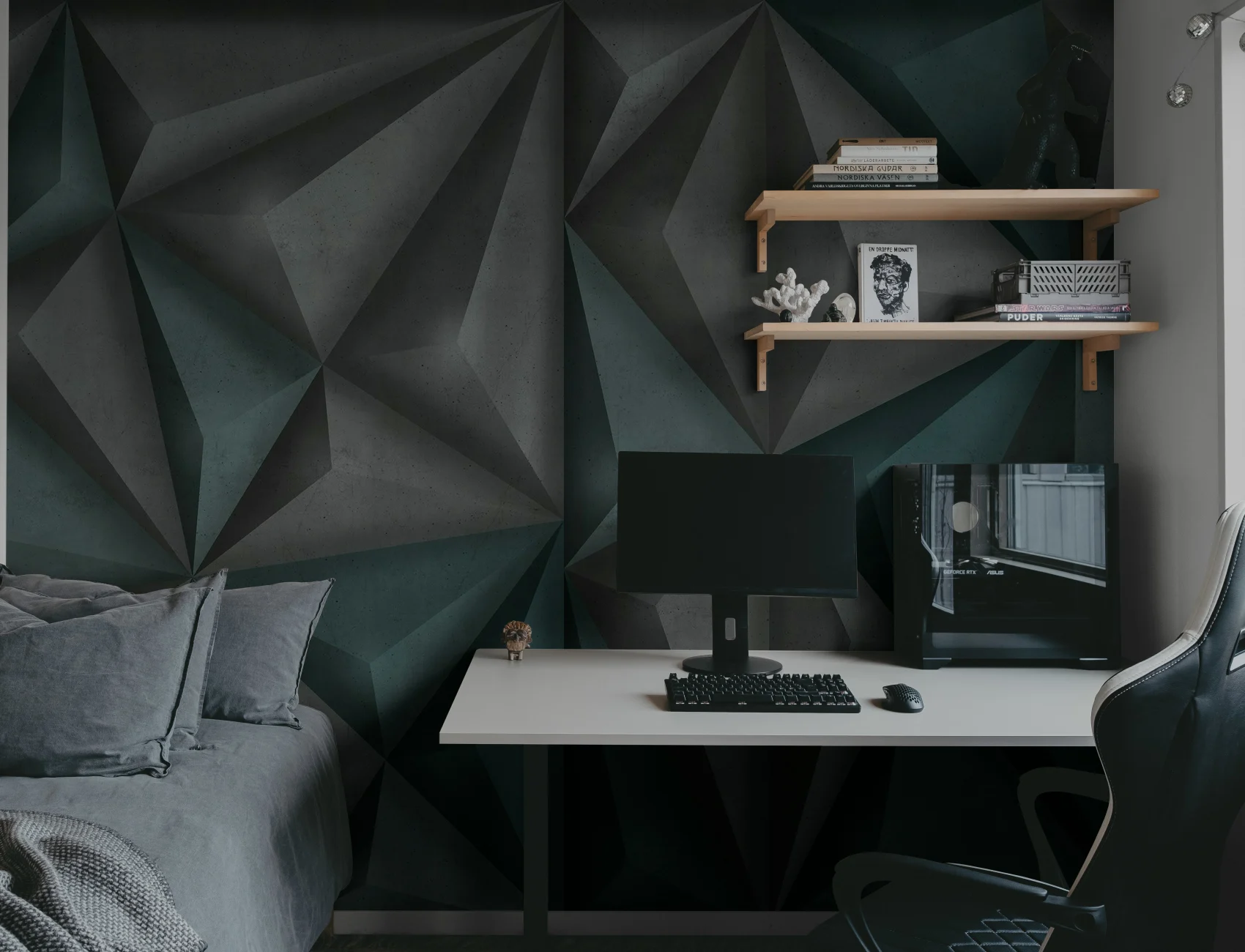 Keep the world out with wallpaper