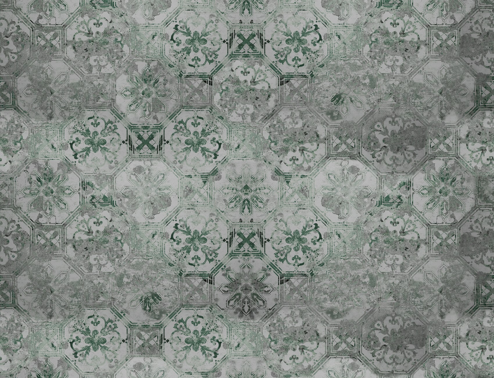 Oriental Tiles, Sage