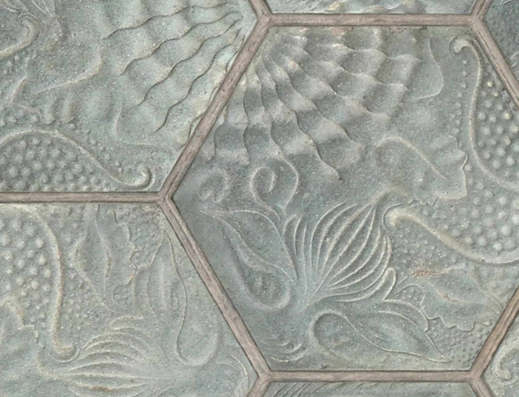 Hexagon Tiles Jade