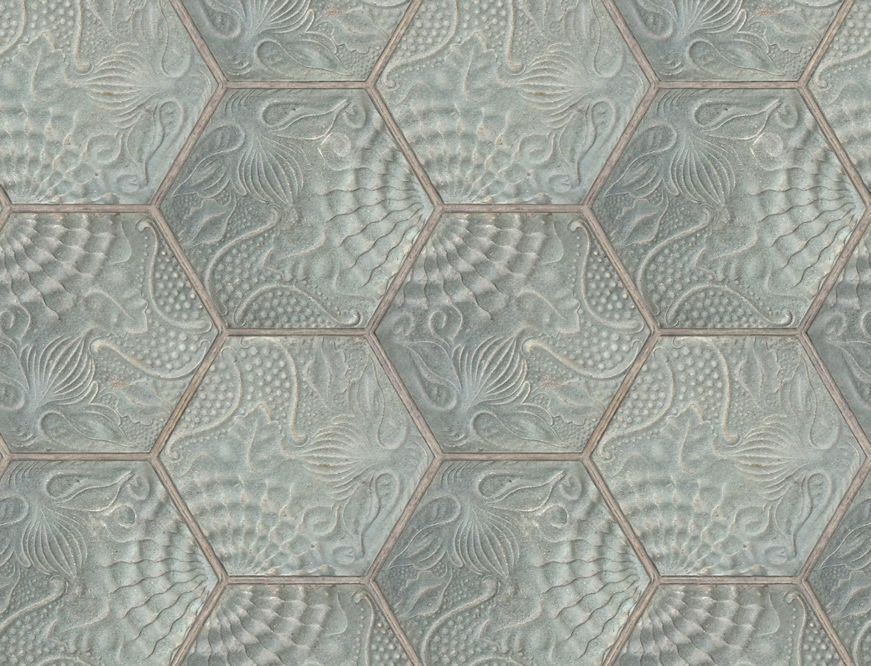 Hexagon Tiles Jade