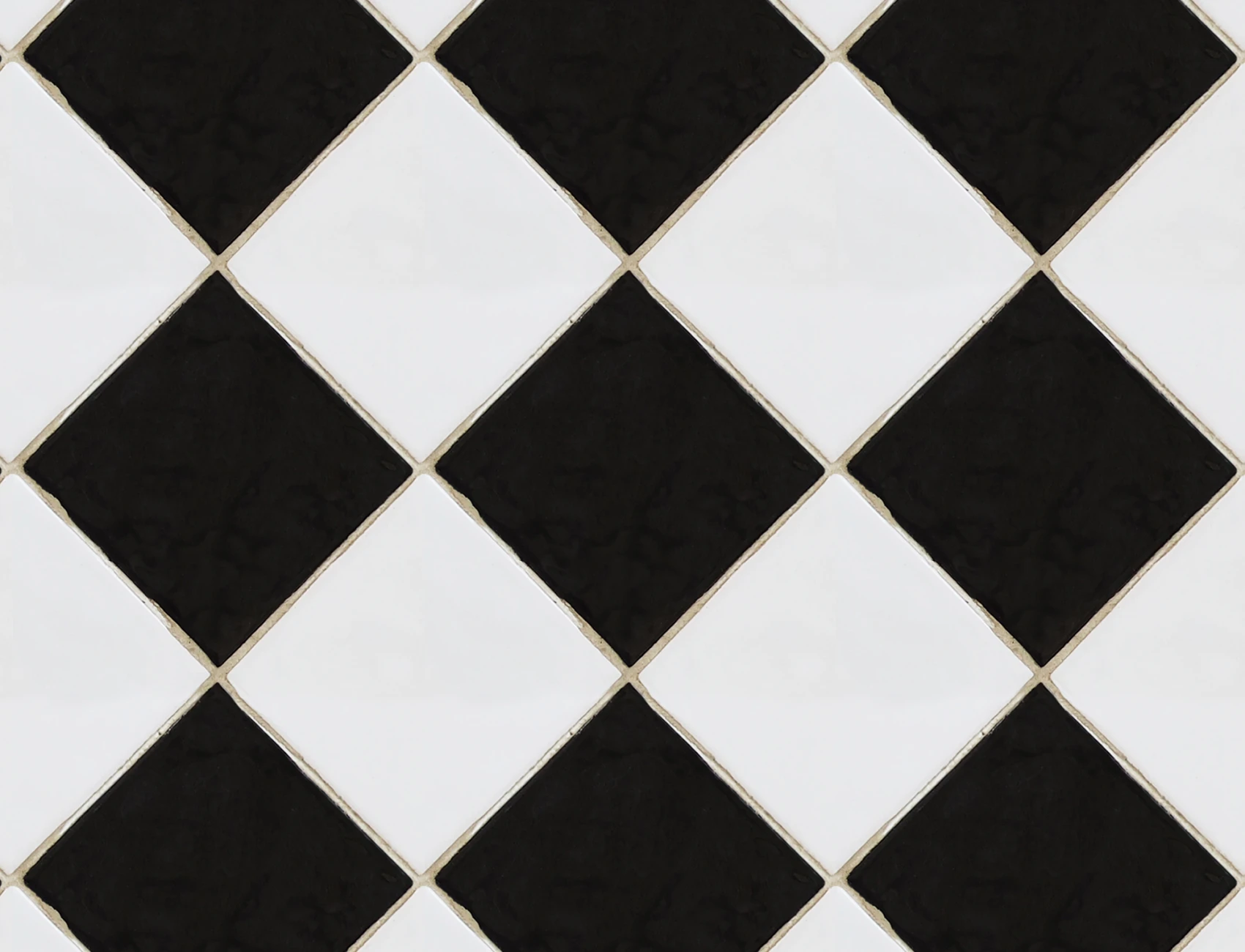 Checkered Tiles, Black & White