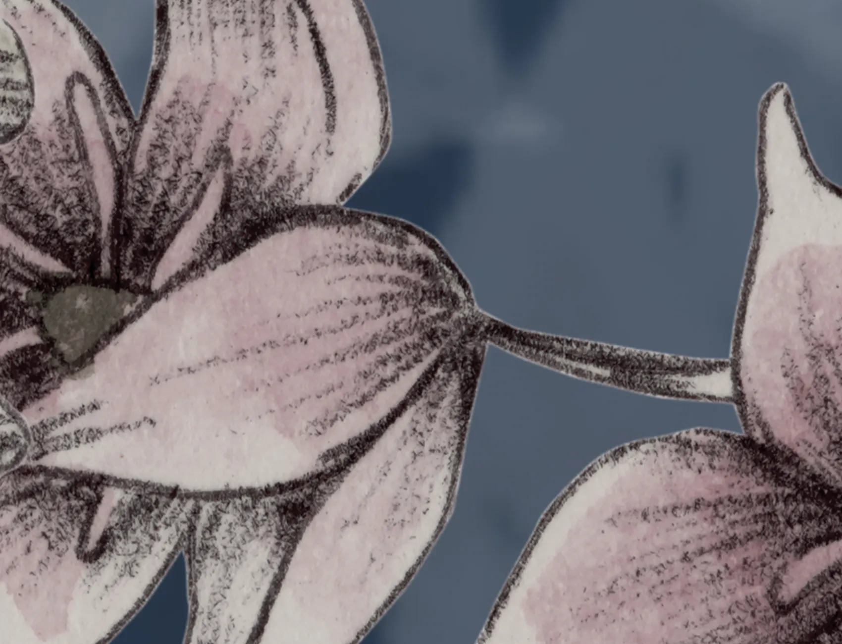 Spring Flower, Dark Blue