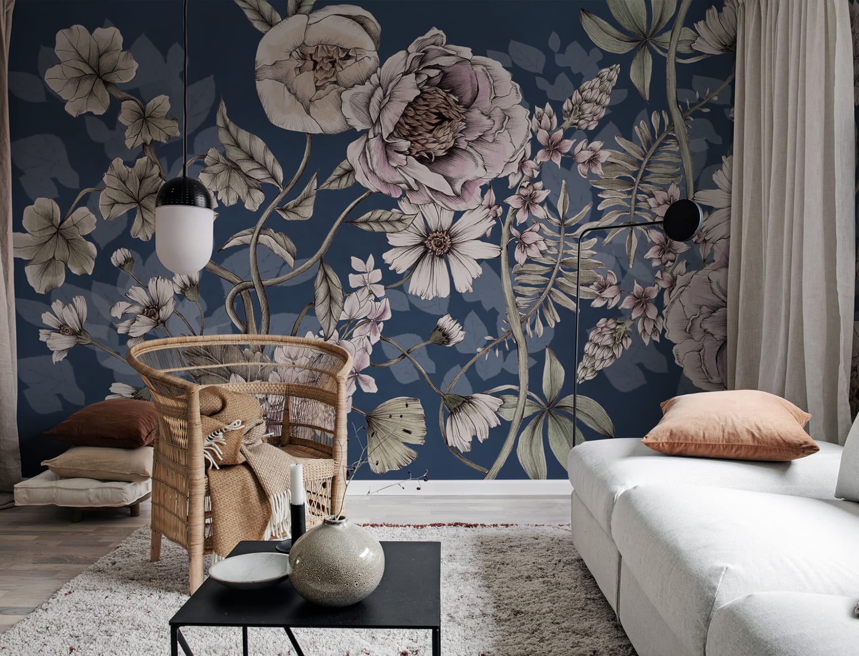Spring Flower, Dark Blue