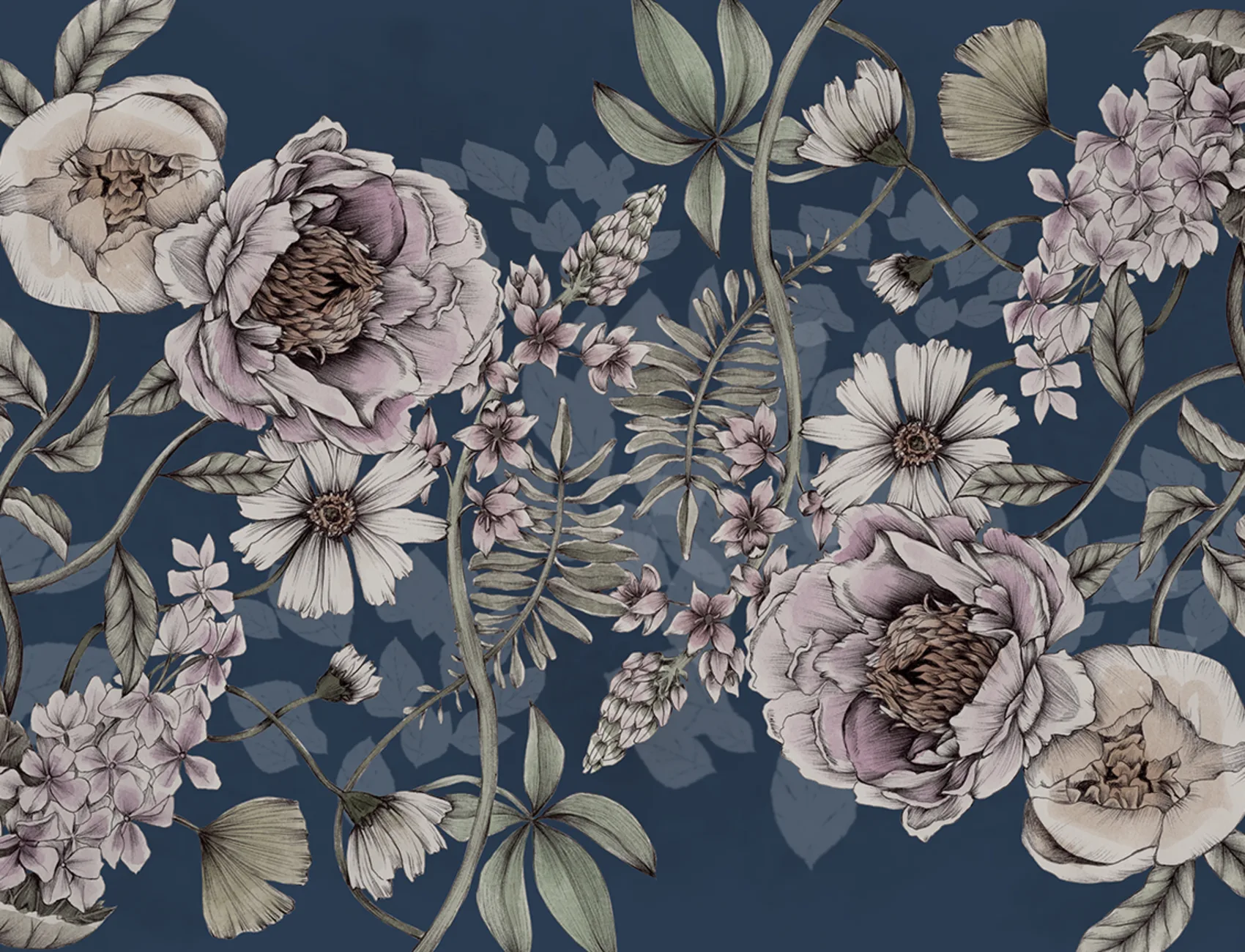 Spring Flower, Dark Blue