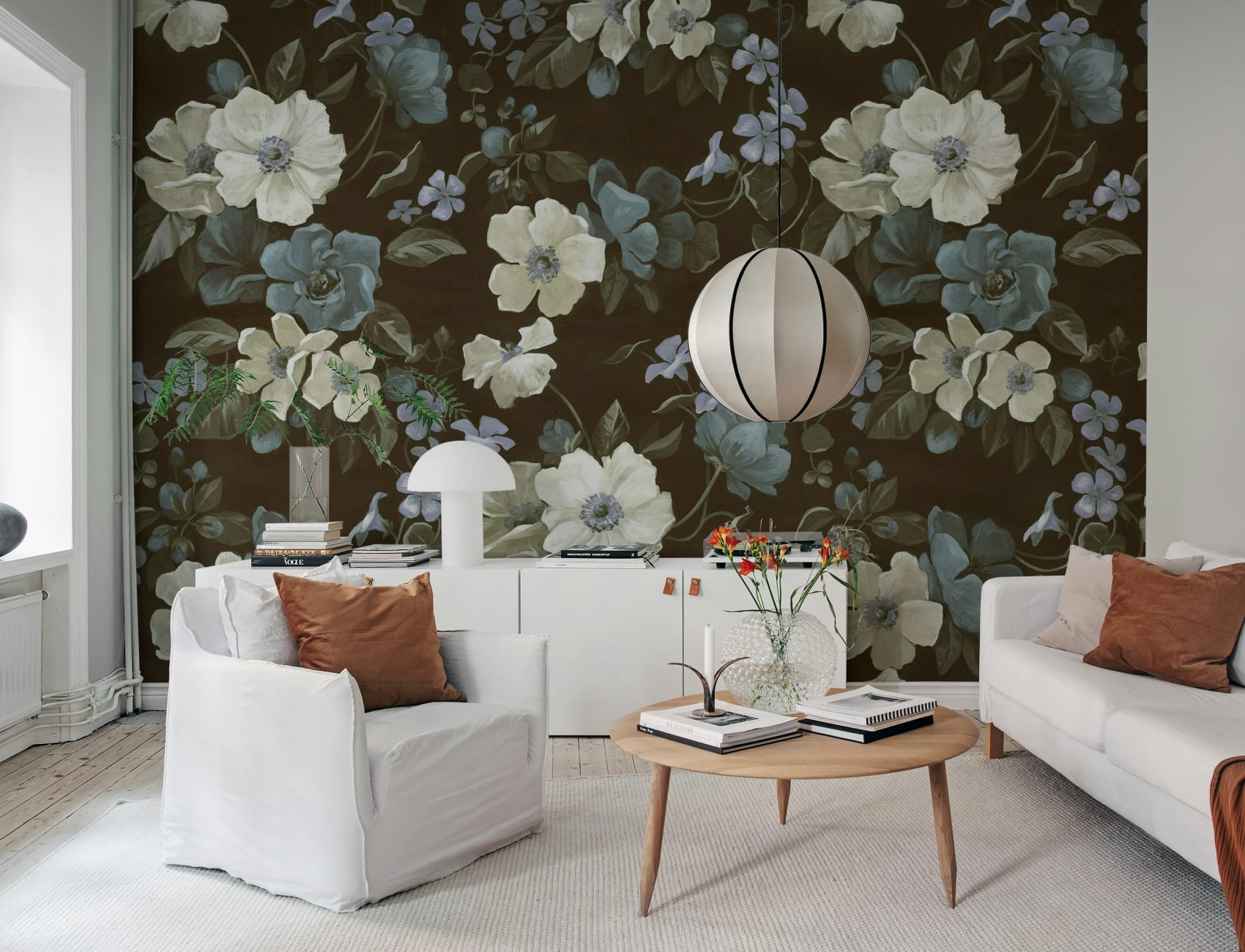 Hand-painted Vintage Flowers