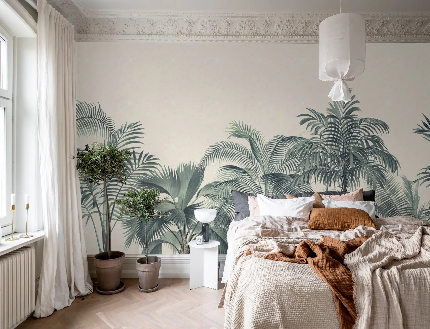 Swaying Palm Leaves