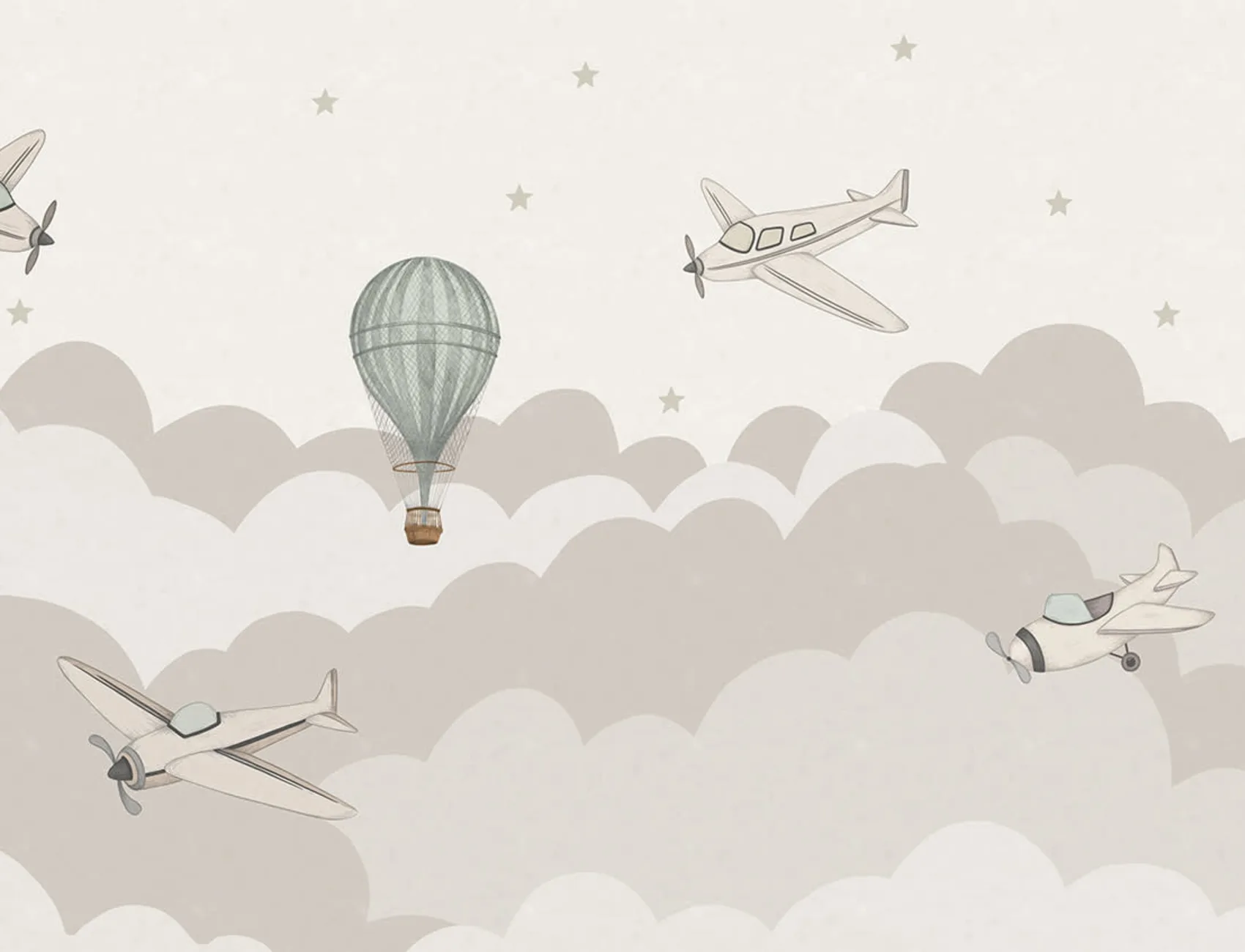 Séjour dans le ciel pastel
