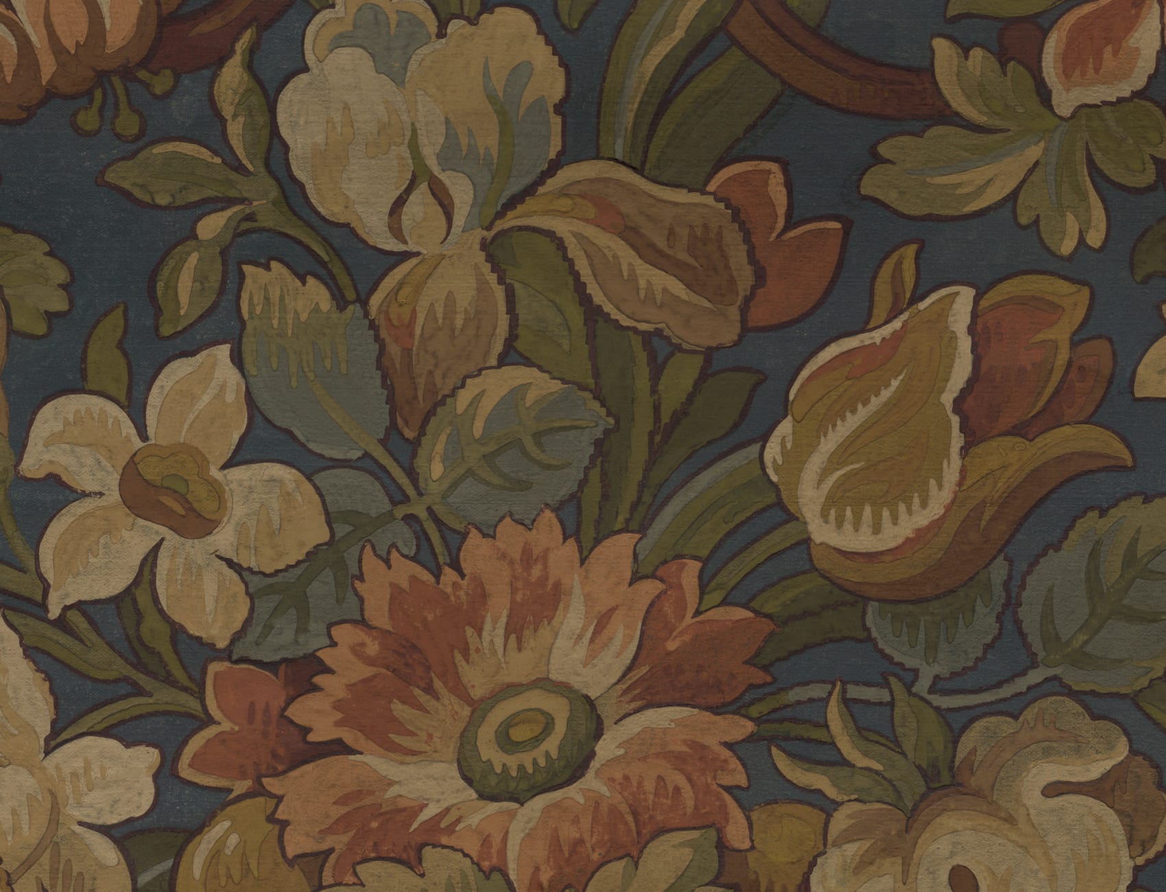 Vintage Flora, Blue