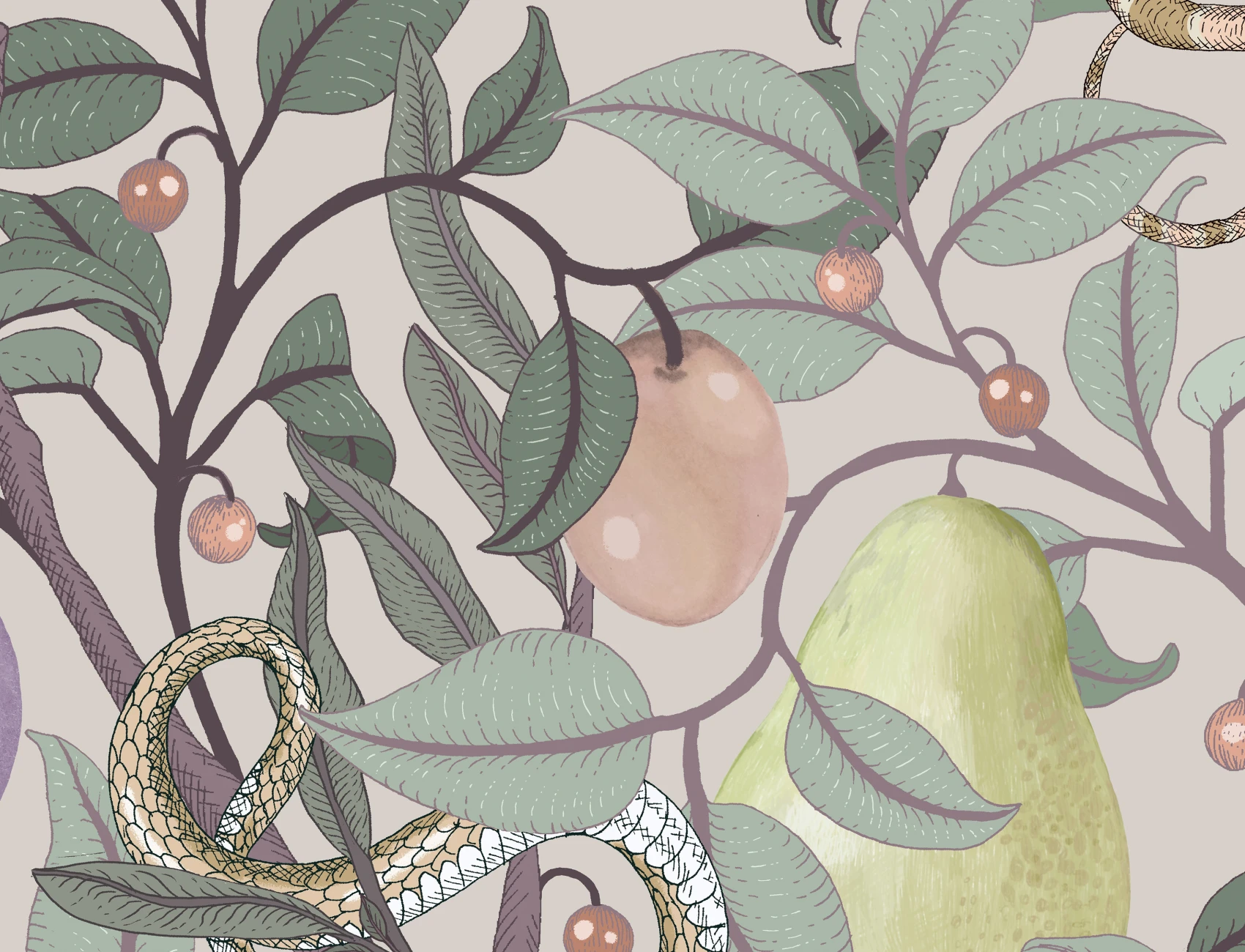 Fruit Garden, Pastel