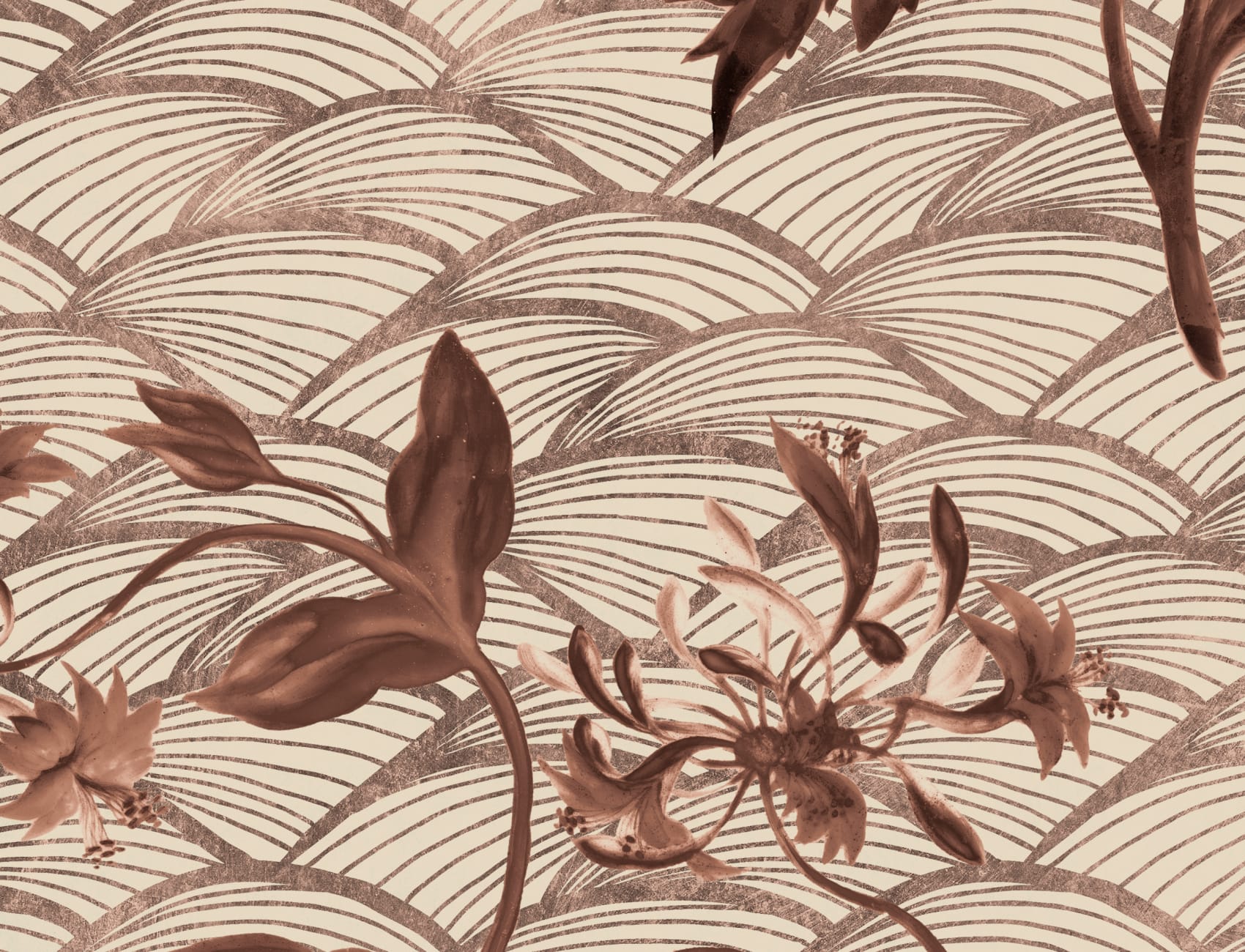Floral Ripple Rust