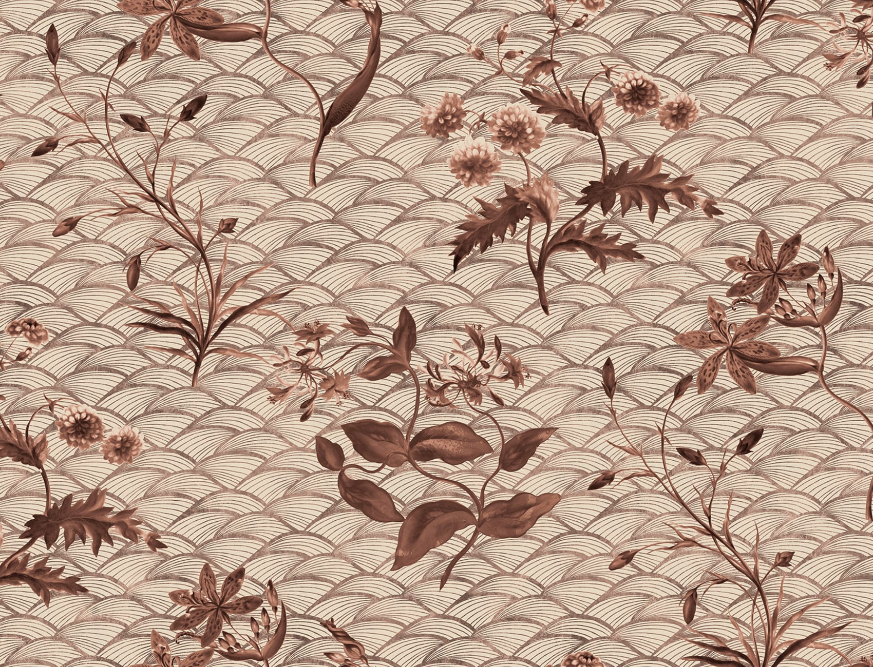 Floral Ripple Rust