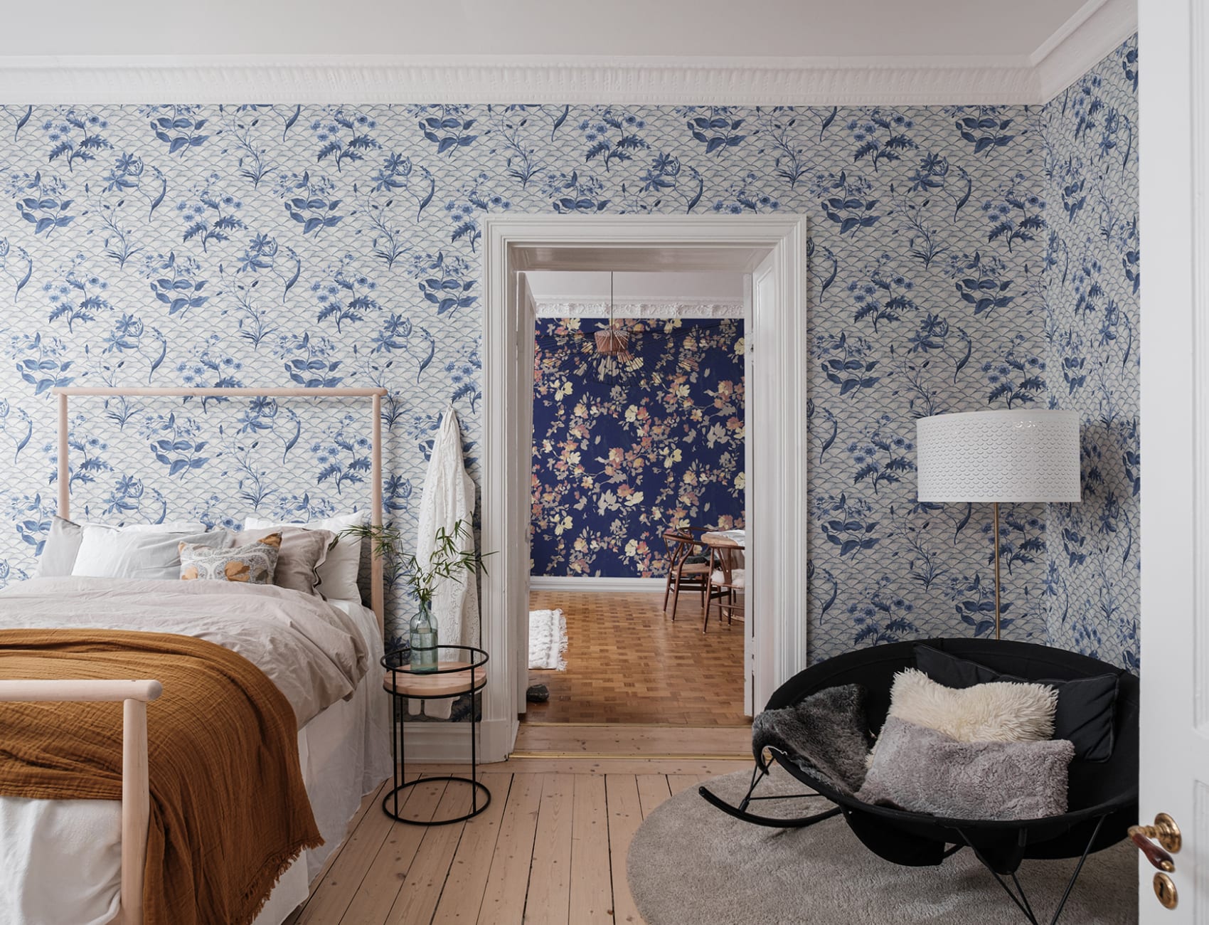 Floral Ripple Blue