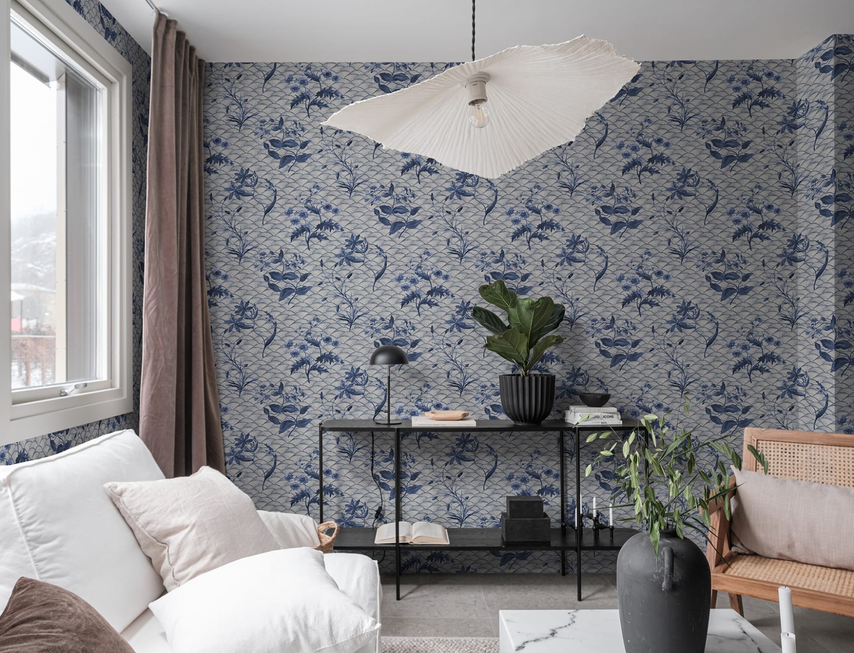 Floral Ripple Blue