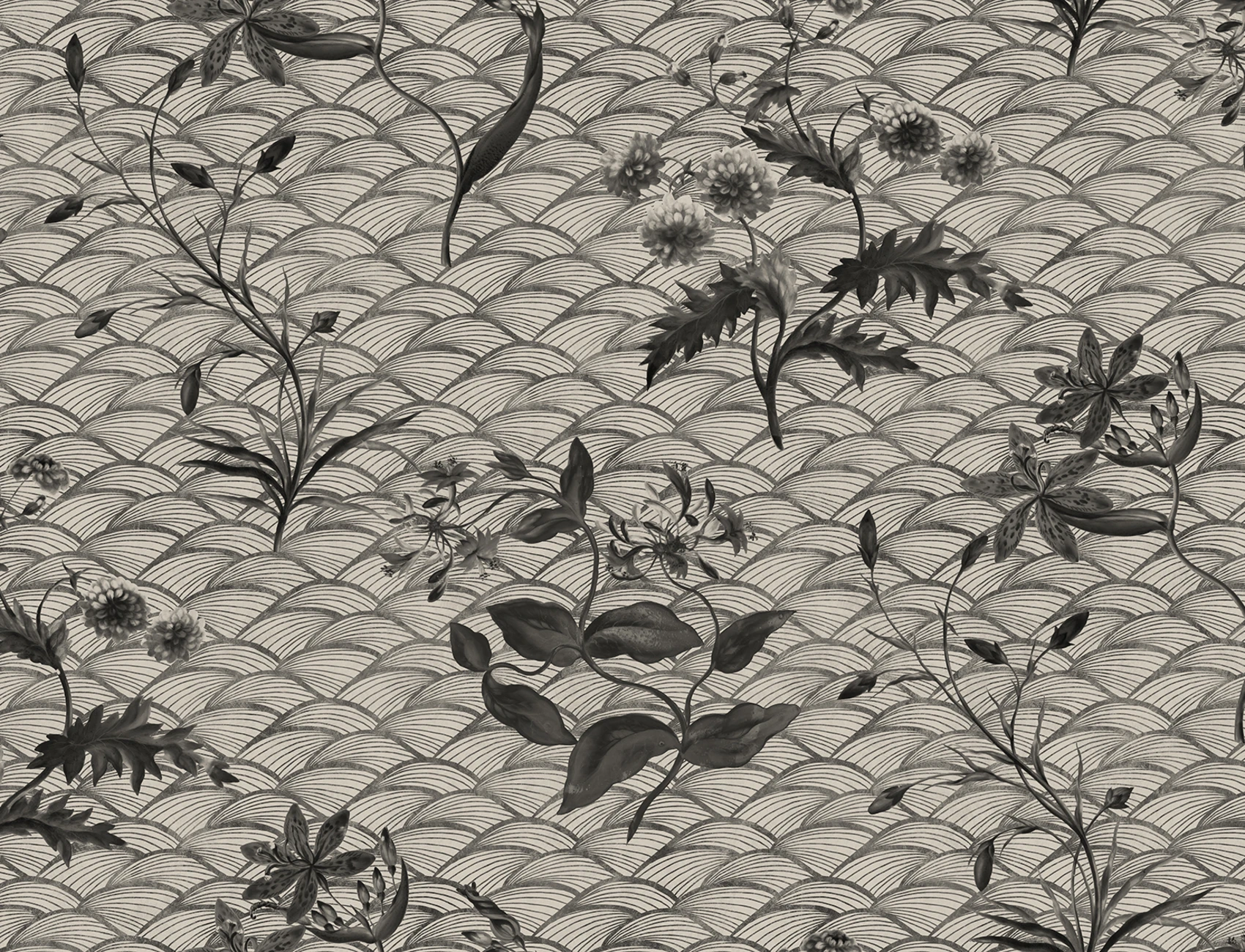 Floral Ripple Graphite